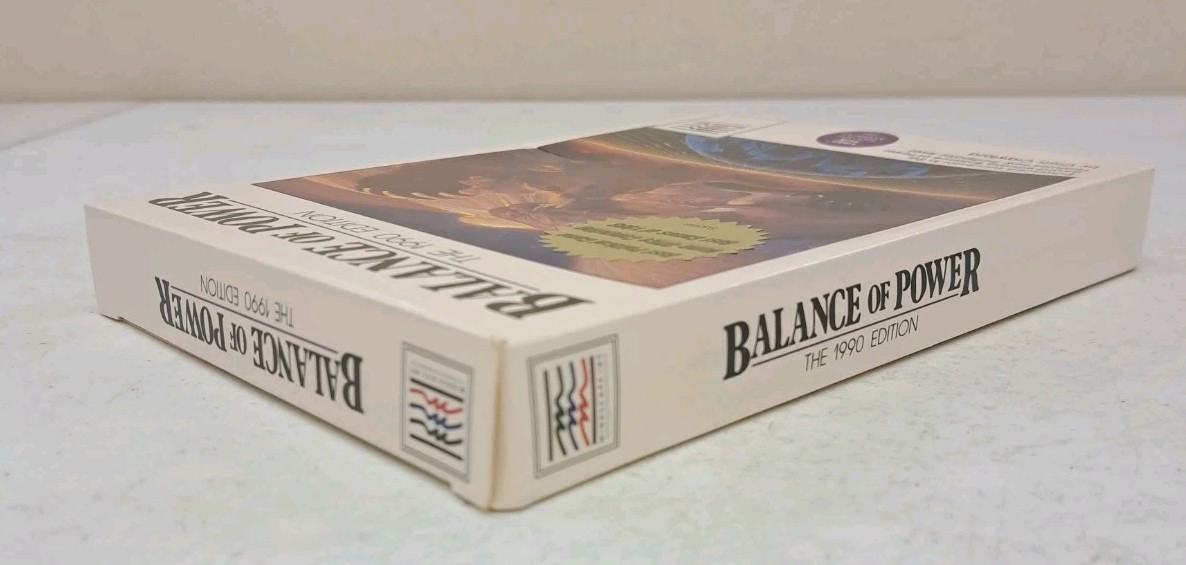 No Discs-Box/Manual Only- Balance of Power The 1990 Edition-Amiga 512