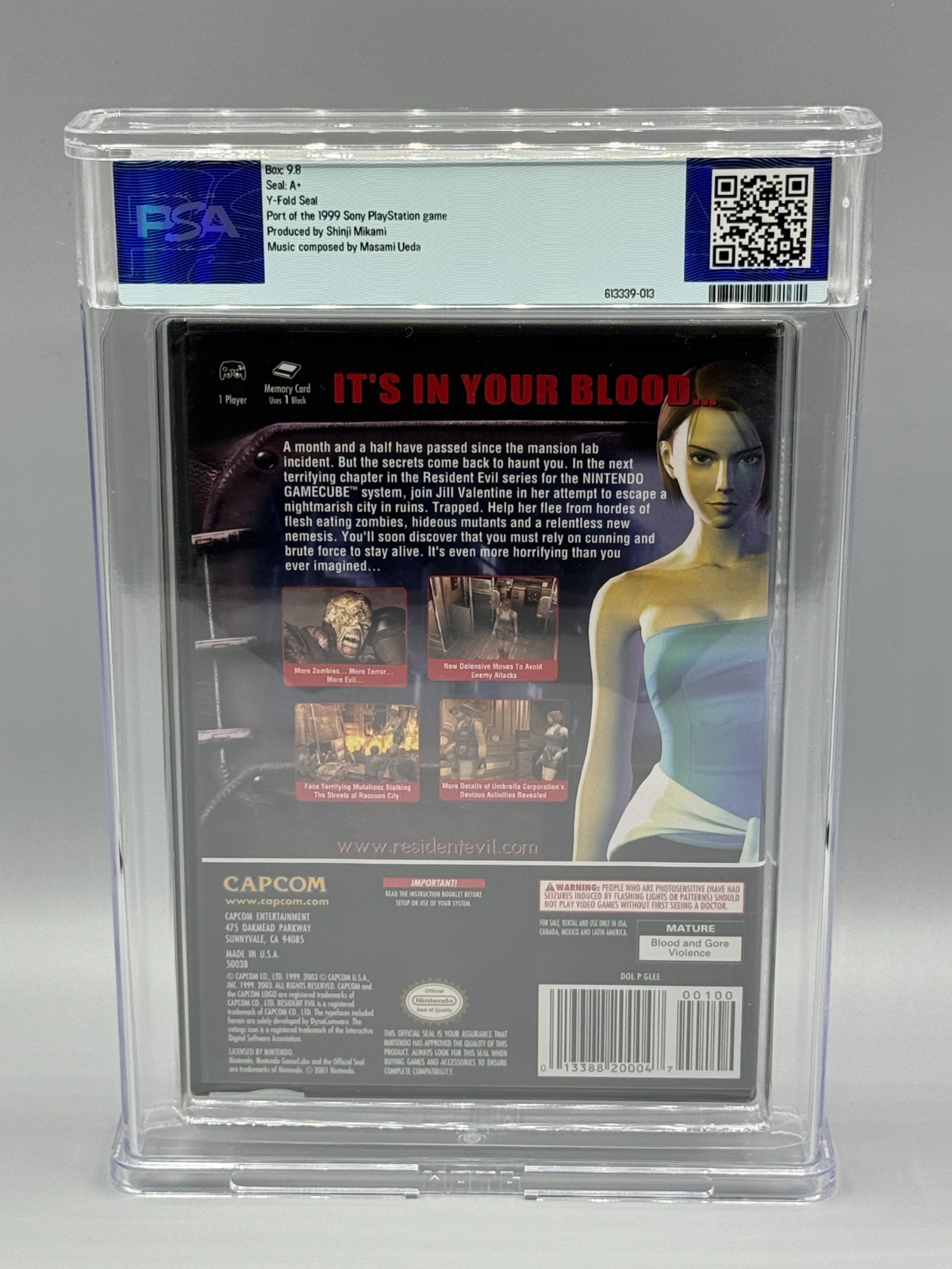 Resident Evil 3 Nemesis Nintendo Gamecube Sealed New PSA 9.8 A+ Graded Capcom