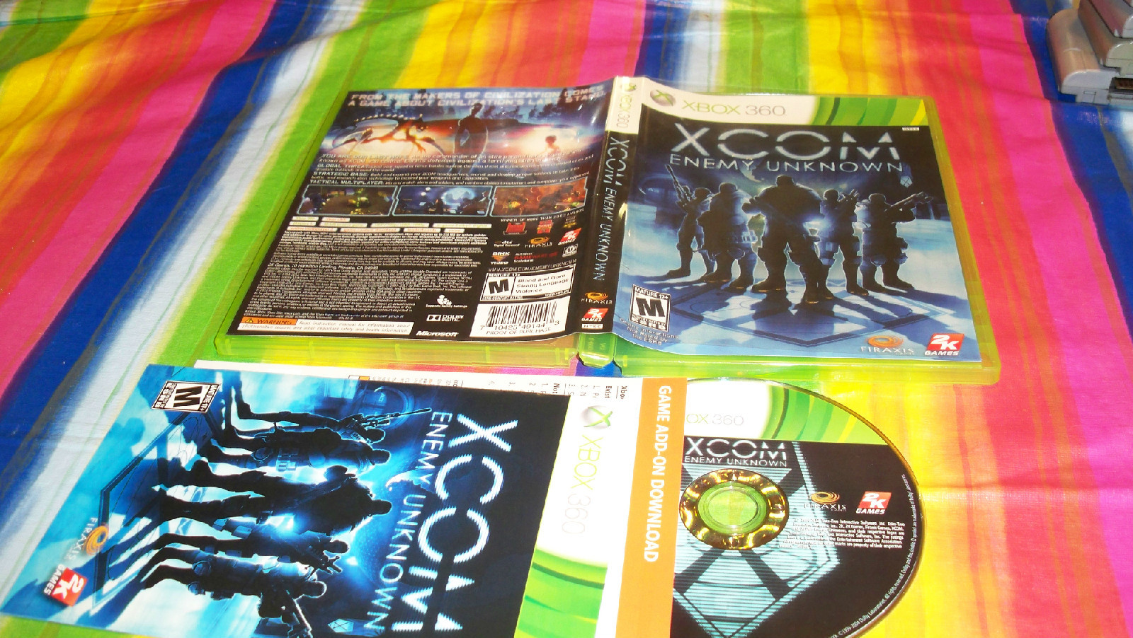 XCOM: Enemy Unknown (Xbox 360, 2012) USED VIDEO GAME FREE USA SHIPPING COMPLETE