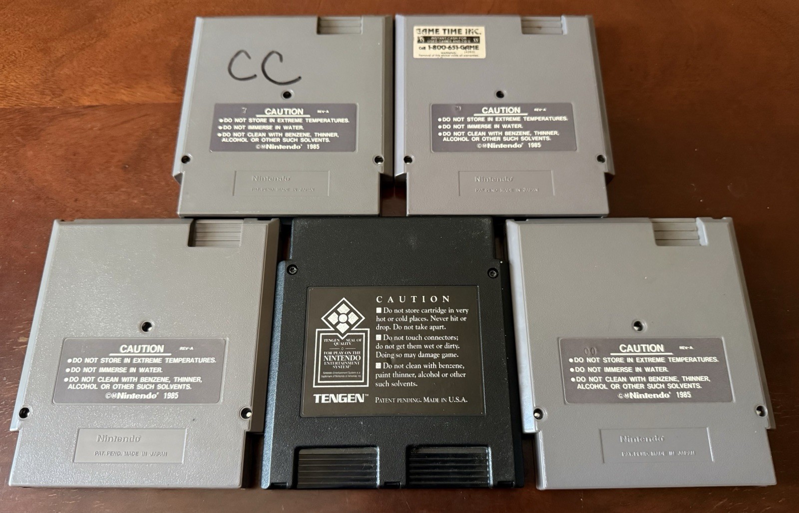 Nintendo NES Lot of 5! Mario/Duck Hunt Tag Team Wrestling RBI Baseball GameTek