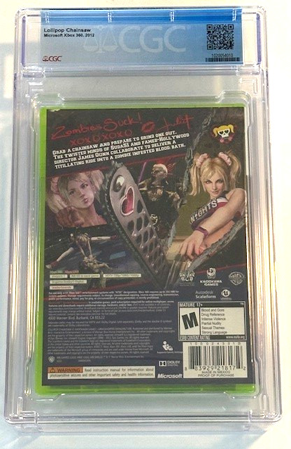 Lollipop Chainsaw Xbox 360 CGC Graded 9.8 A++