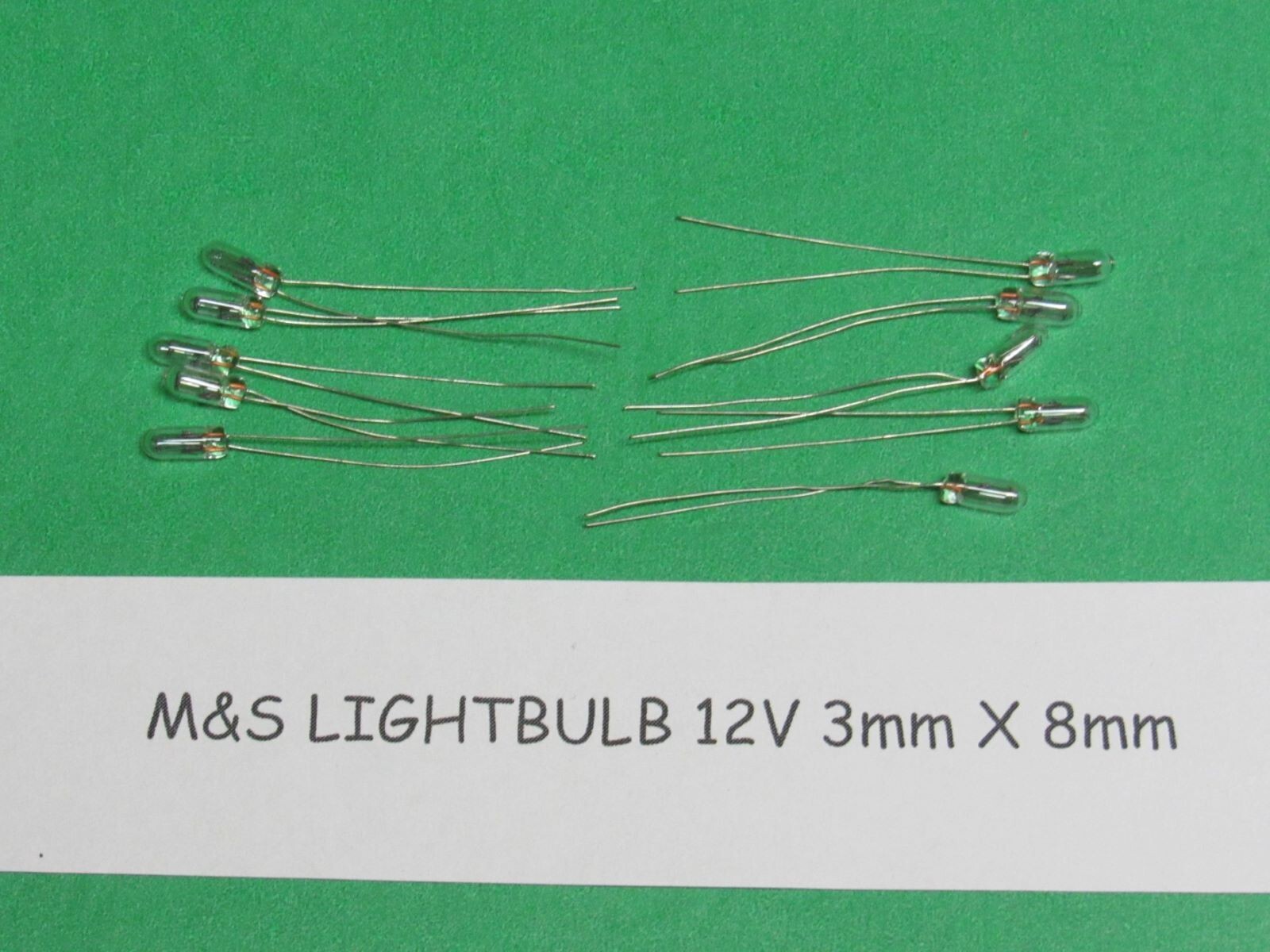(10) M&S MC602 LIGHTBULBS 3X8mm Chime Button DMC Door Intercom BD3BN, D3BN, DS3B