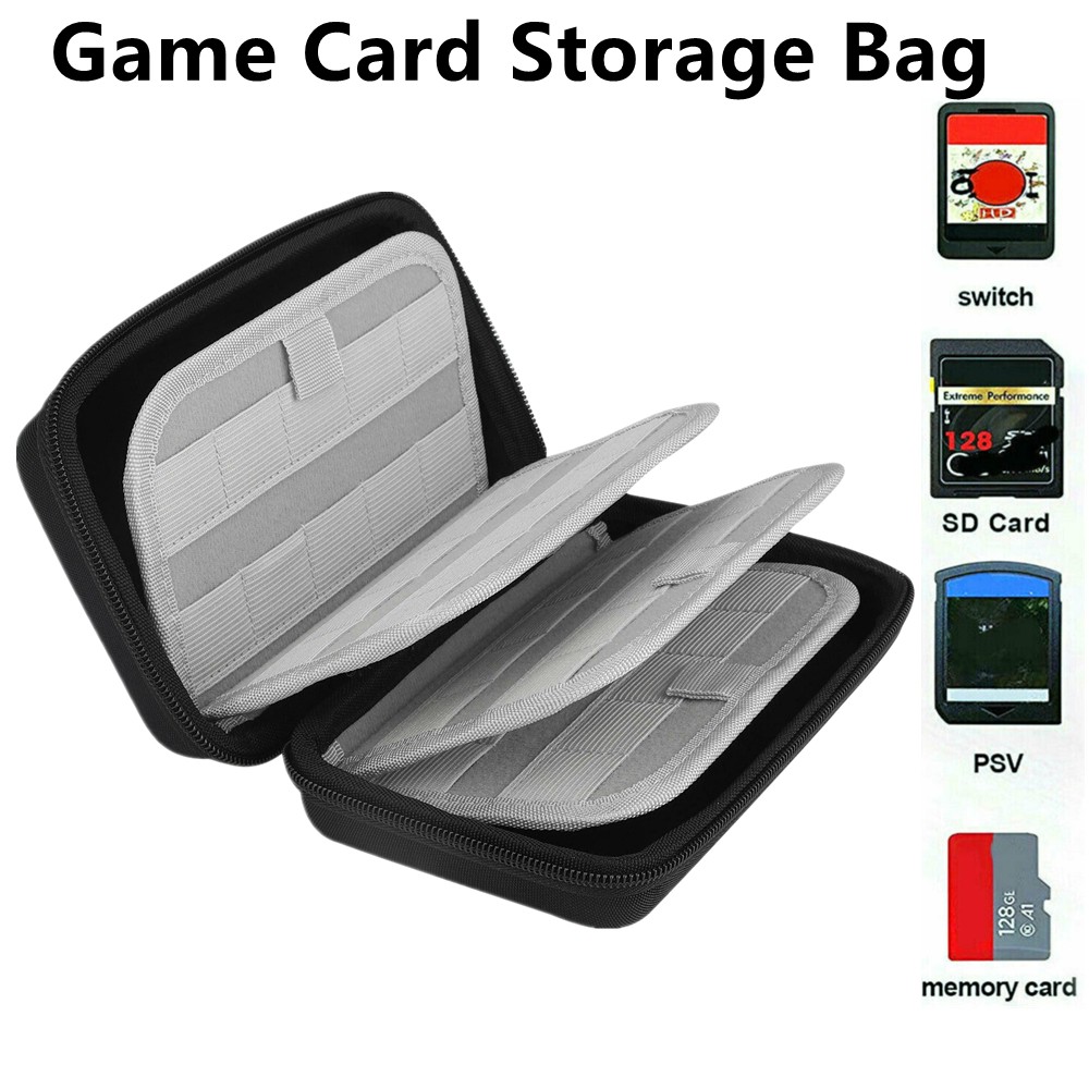 80 Game Case Card Holder Storage Bag for Nintendo Switch/Vita /SD Card Cartridge