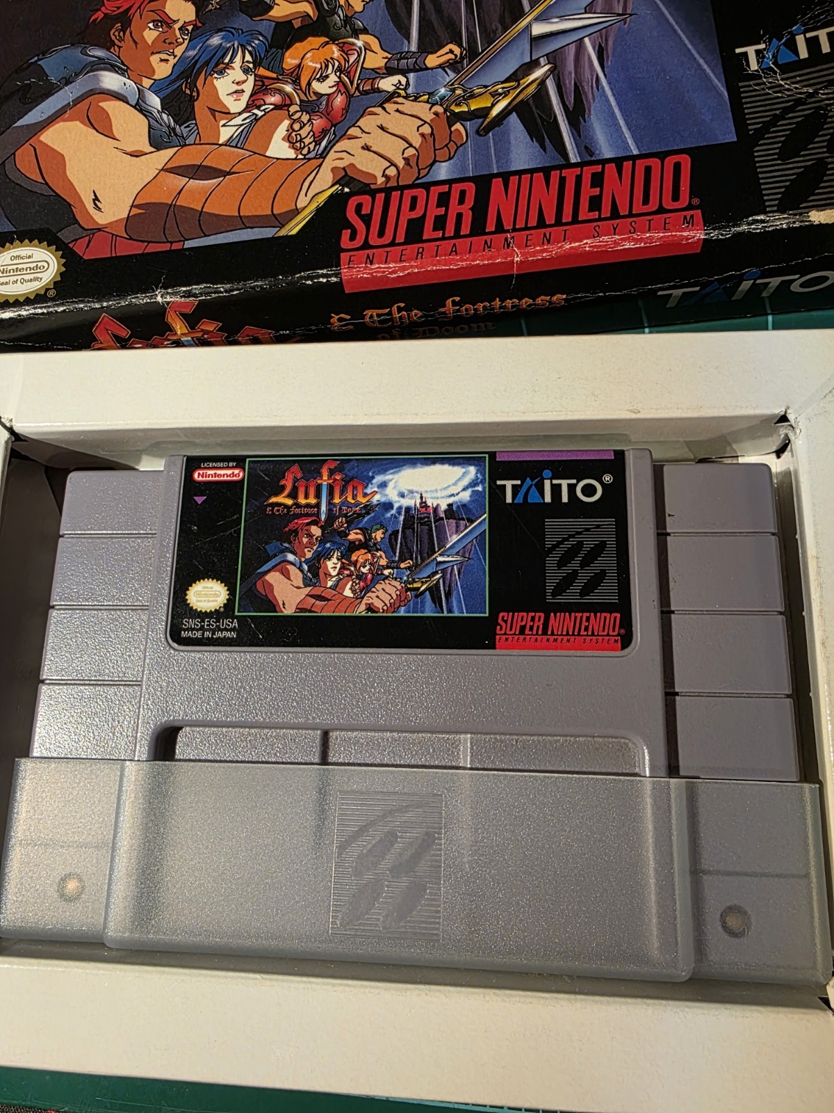 Lufia & the Fortress of Doom Nintendo SNES Boxed WORKS SEE PICS!!! No Man Or Map