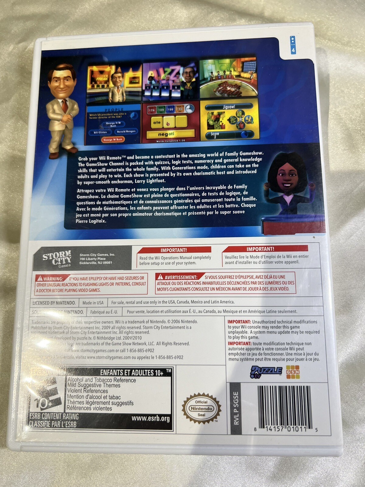 Lot of 3 NINTENDO Wii GAMES -Family Gameshow, Dancing w/Stars, Winter Sports- E