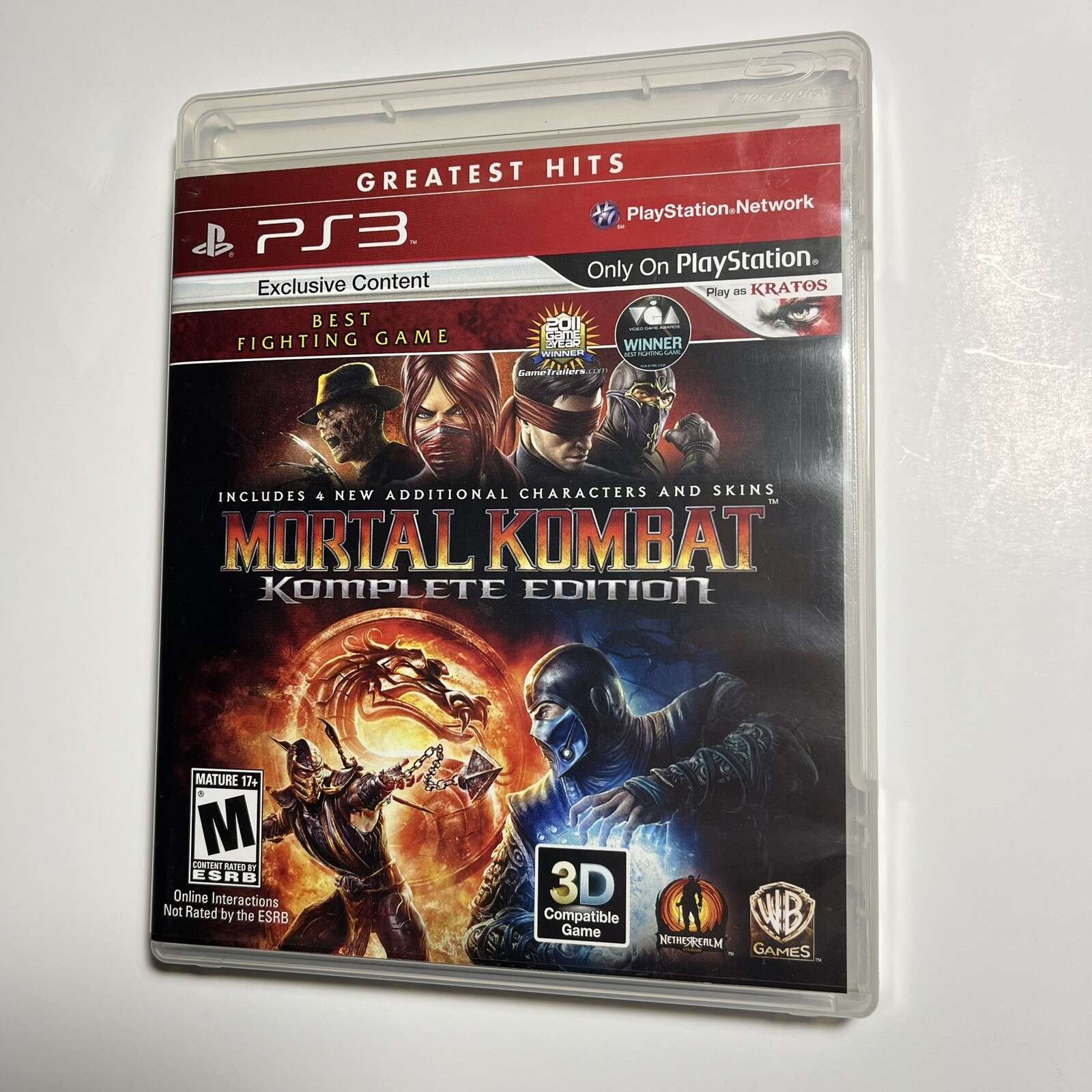Mortal Kombat Komplete Edition – PS3 – Exclusive Content – 4 New Characters