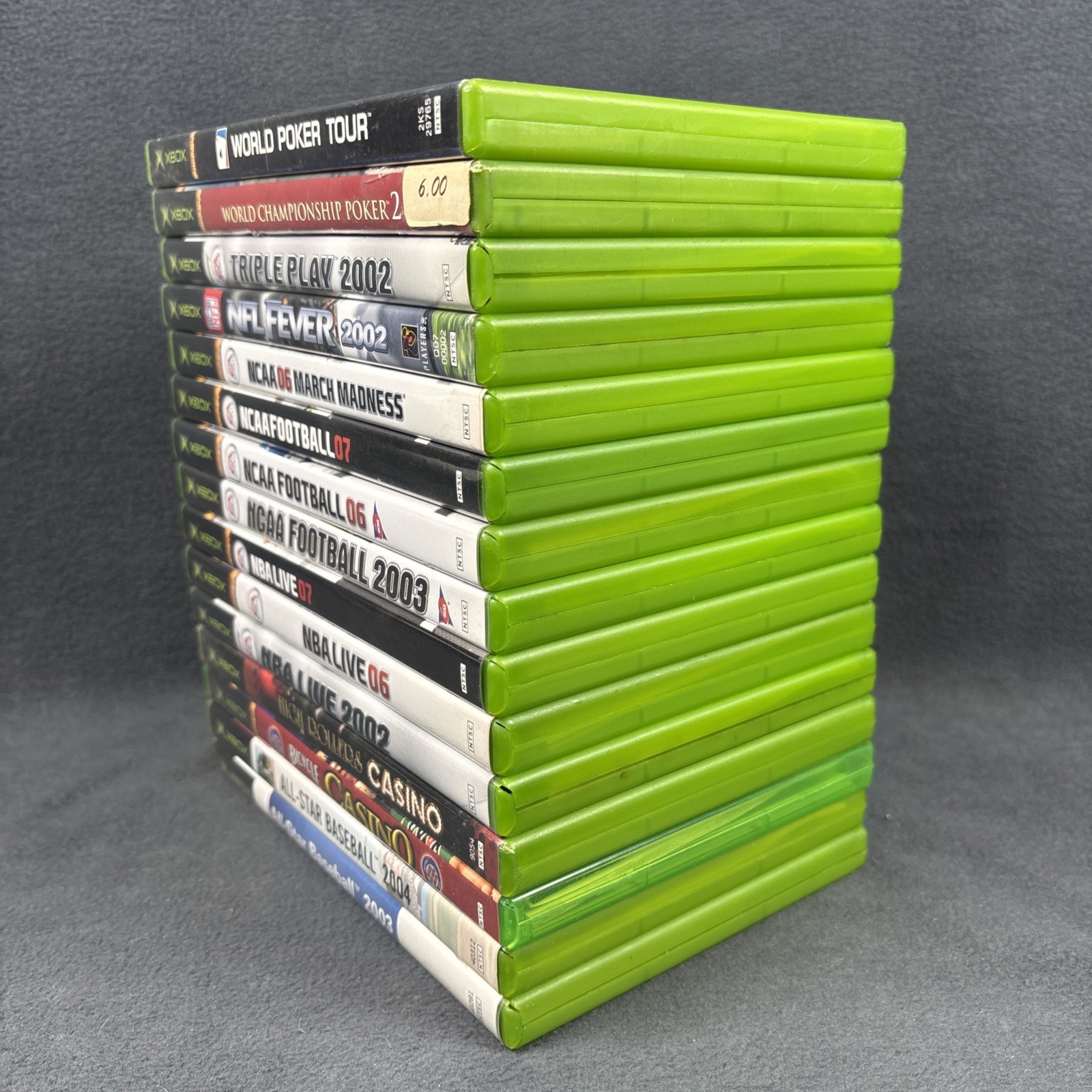 Lot of 15 Original XBOX Mixed Game Sports & Casino Bundle – Complete – Untested