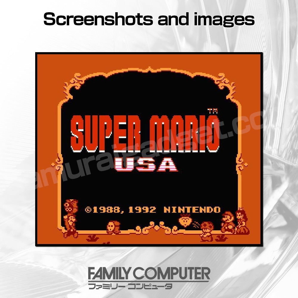 Super Mario USA(Bros. 2) & Adventure Island II 2 Nintendo Famicom/FC [Japan NES]