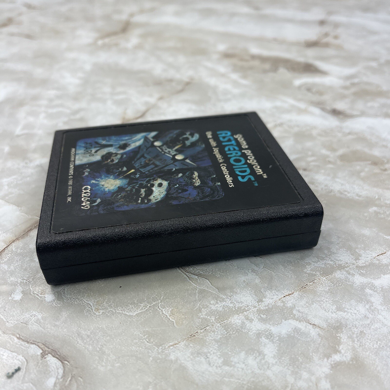 Game Program Asteroids CX2649 Atari Cartridge 1981 Vintage Video Game