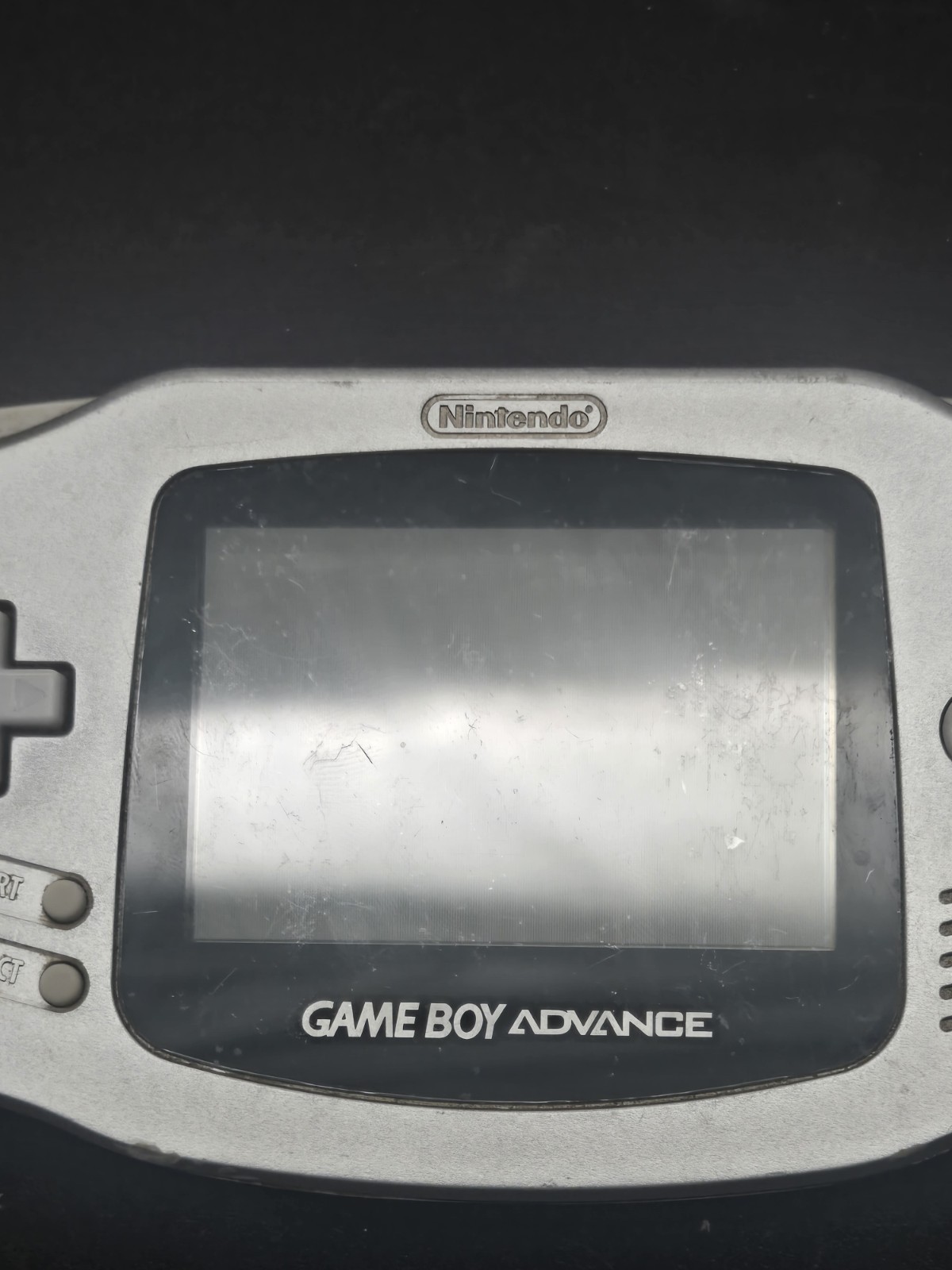 Nintendo Game Boy Advance Handheld System AGB-001 Silver Tested & Working