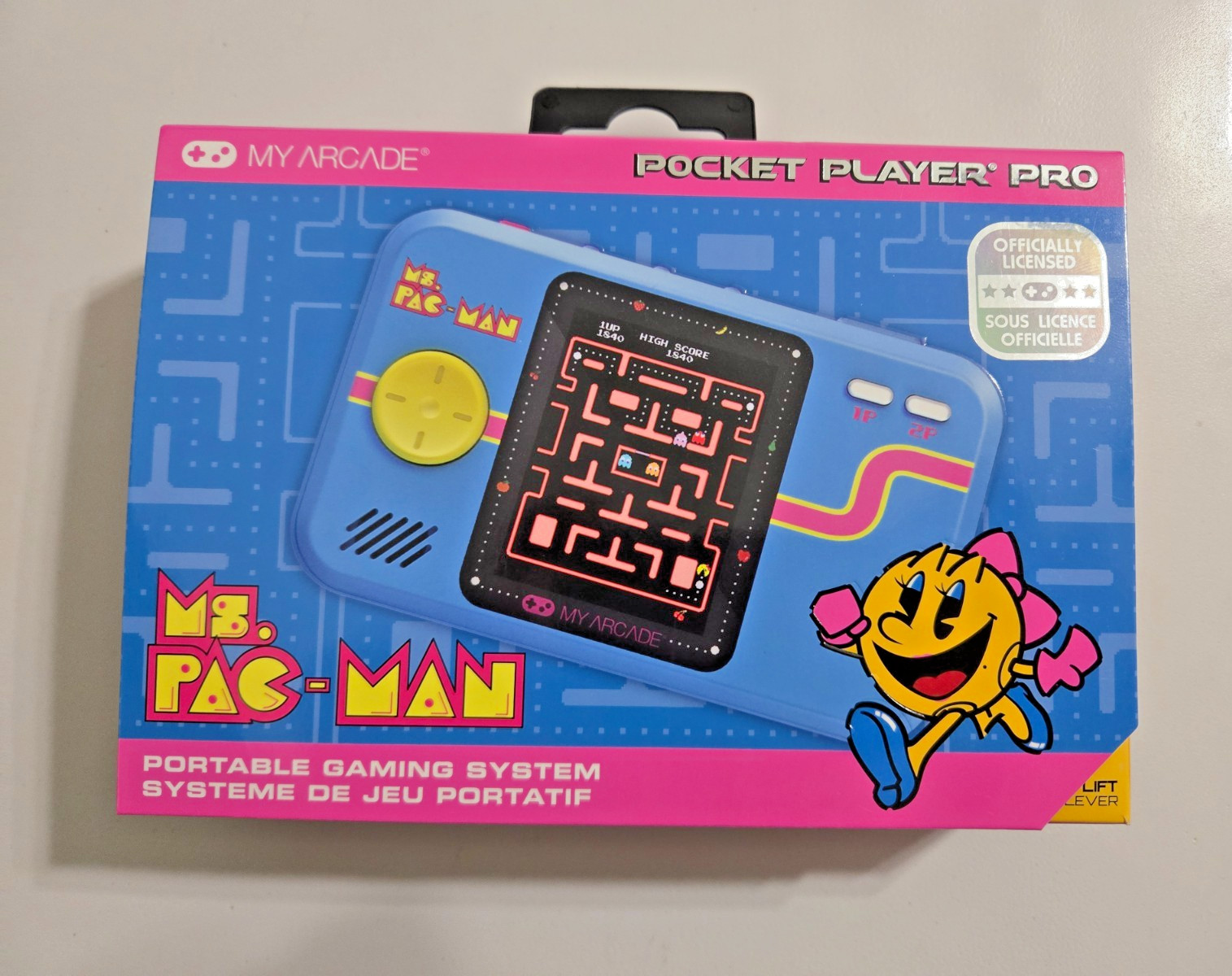 My Arcade MS. PAC-MAN Pocket Player Pro Handheld Portable Gaming Syst DGUNL-7010