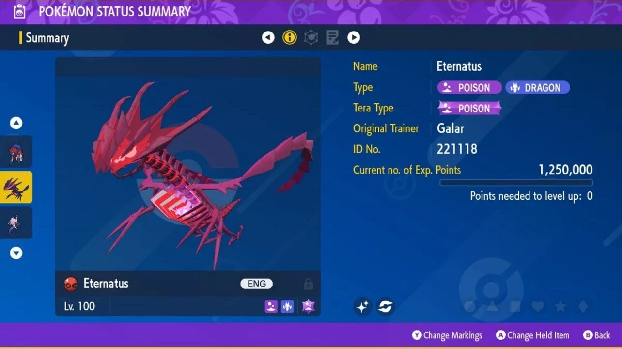Pokemon Scarlet And Violet – GAMESTOP EVENT ⭐️ SHINY ETERNATUS ⭐️ UNTOUCHED ✨