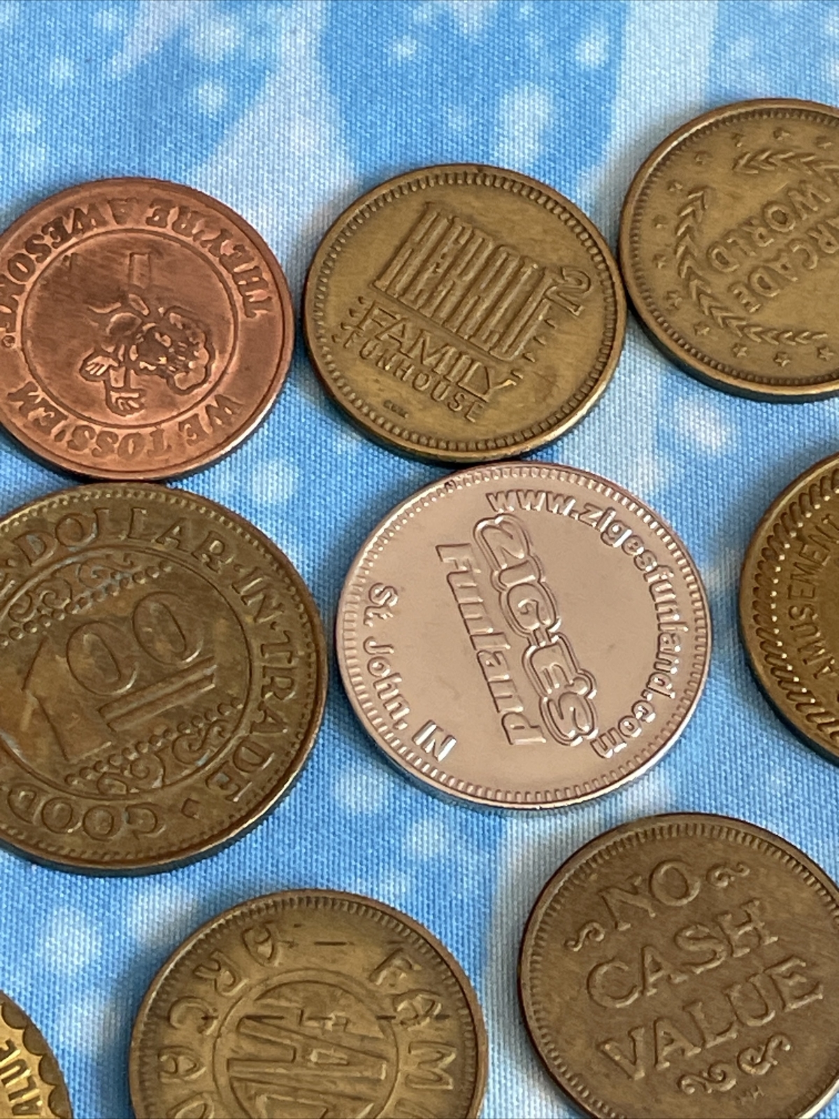 Arcade Token Lot Games Tokens Gaming Fun