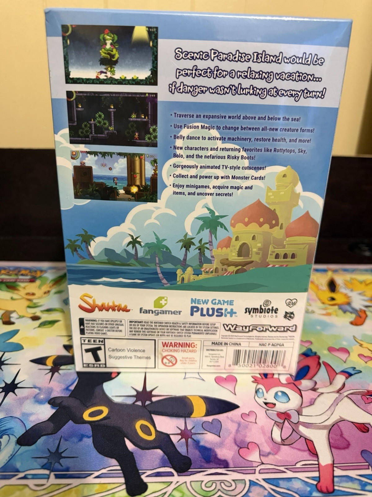 Shantae and the Seven Sirens includes the CODE and the plush