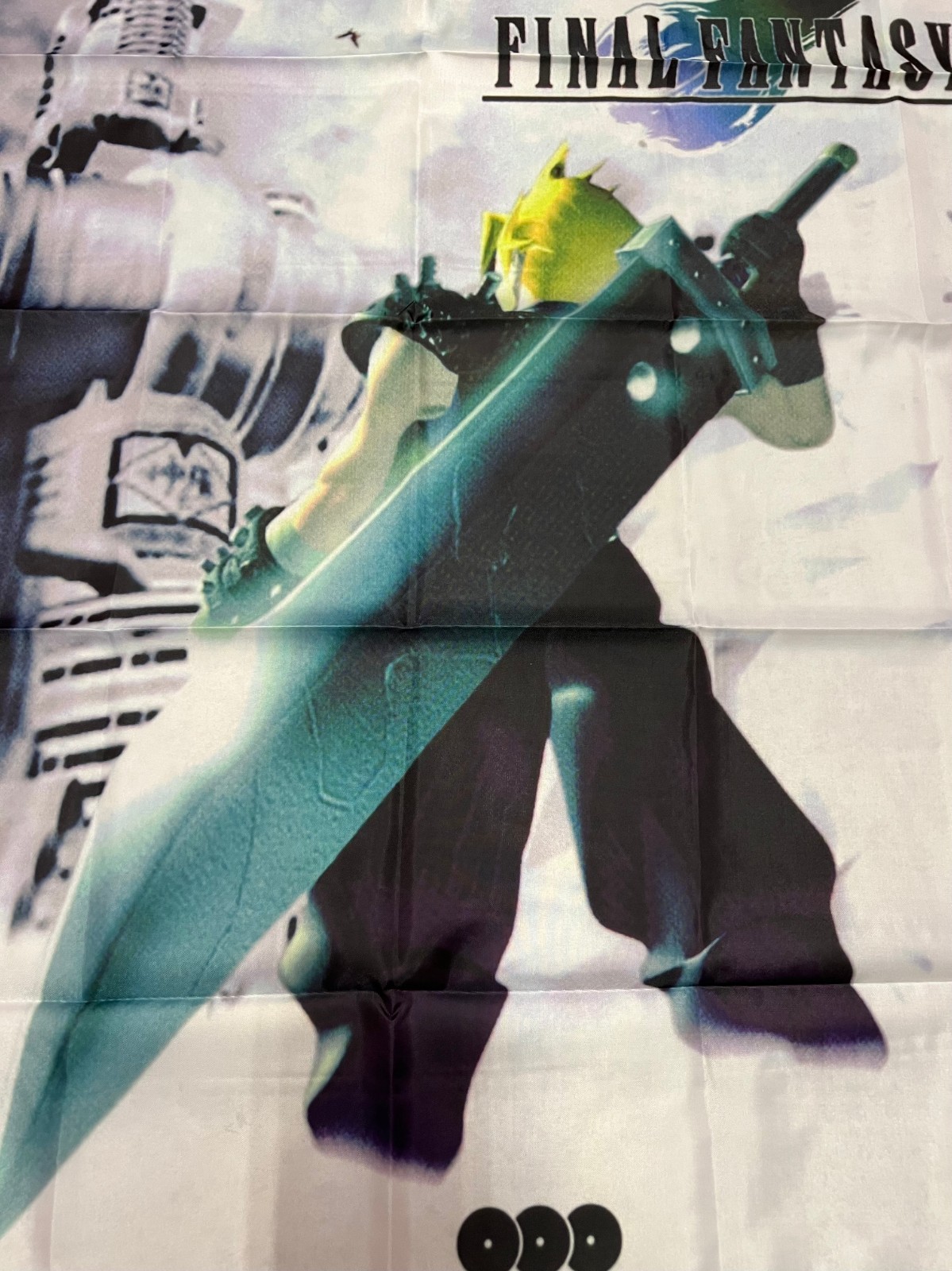 Final Fantasy VII 7 Custom Wall Flag Banner Tapestry 3 x 3 Ft, PS1