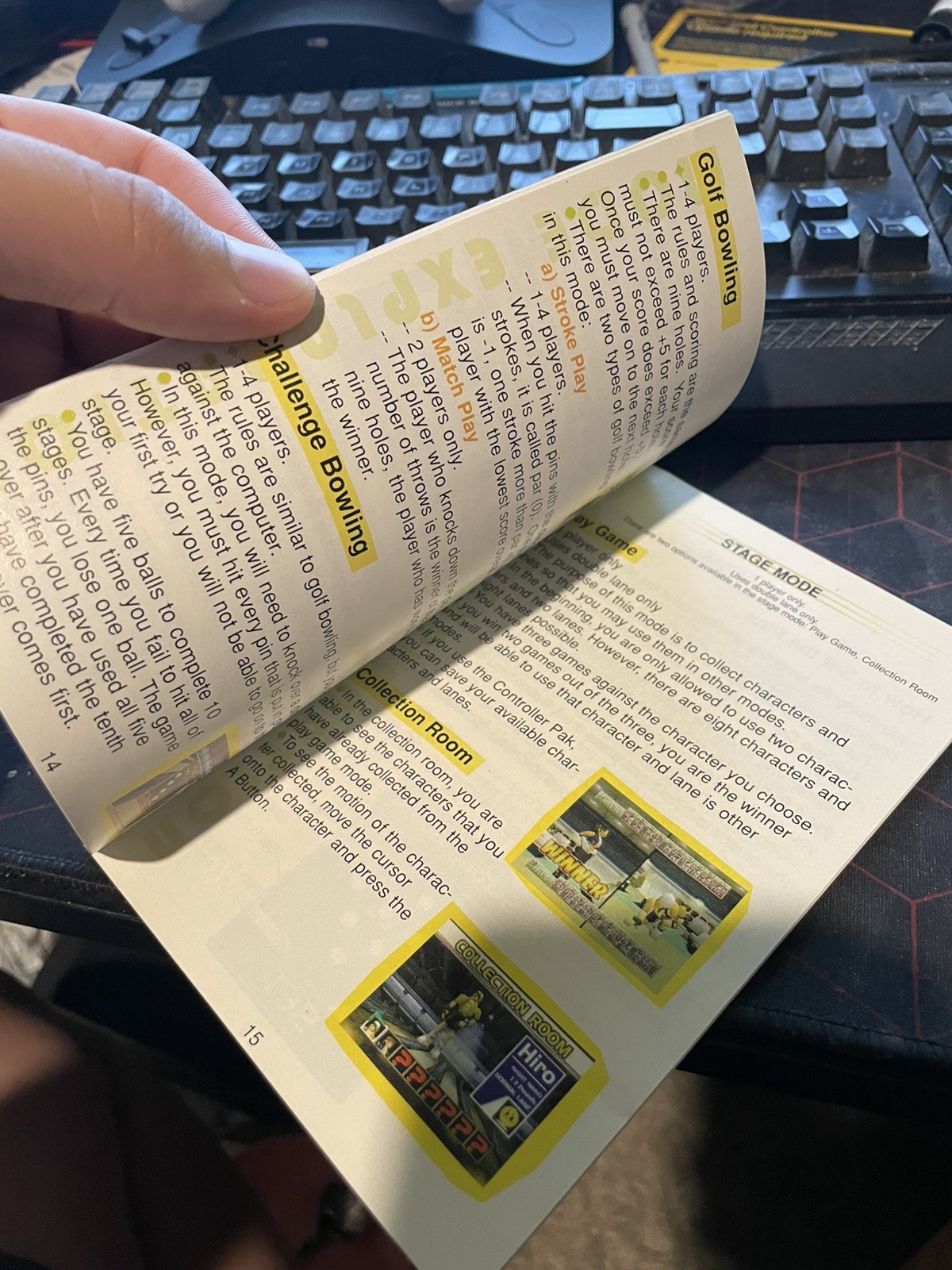 Super Bowling Nintendo 64 N64 Instruction MANUAL ONLY 1999 UFO Interactive