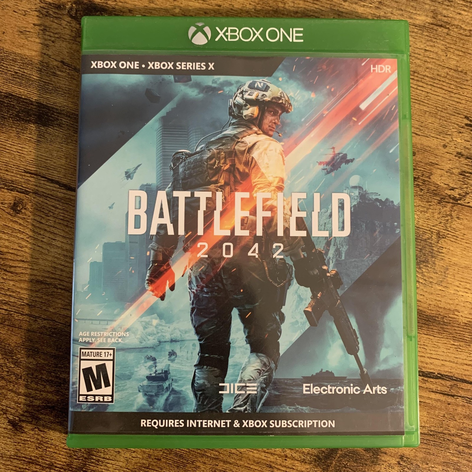 Battlefield 2042 Microsoft Xbox One/Series X Shooter Video Game Case & Disc