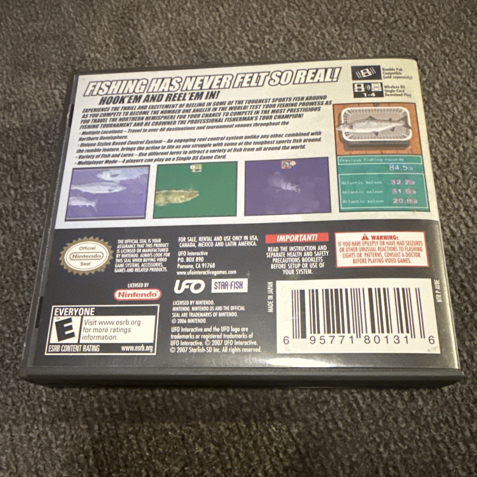 UFO Interactive Professional Fisherman’s Tour: Northern Hemisphere DS E Manual