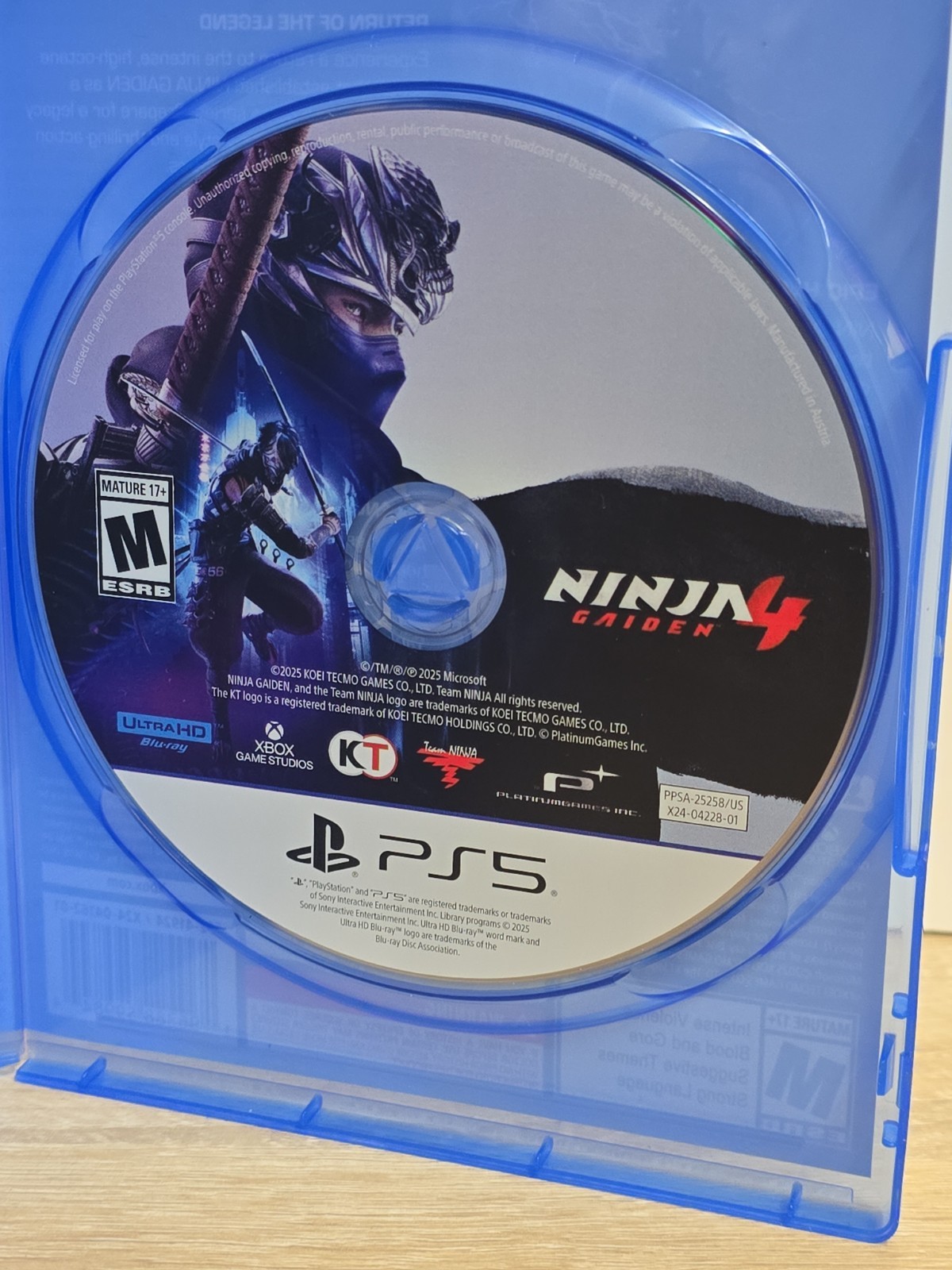 Ninja Gaiden 4 Standard Edition PS5 PlayStation 5 Action Hack Slash Game