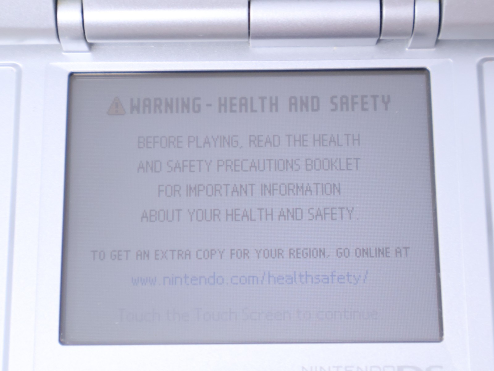 Nintendo DS Handheld Console Tested Working Titanium Silver w/ Charger & Stylus