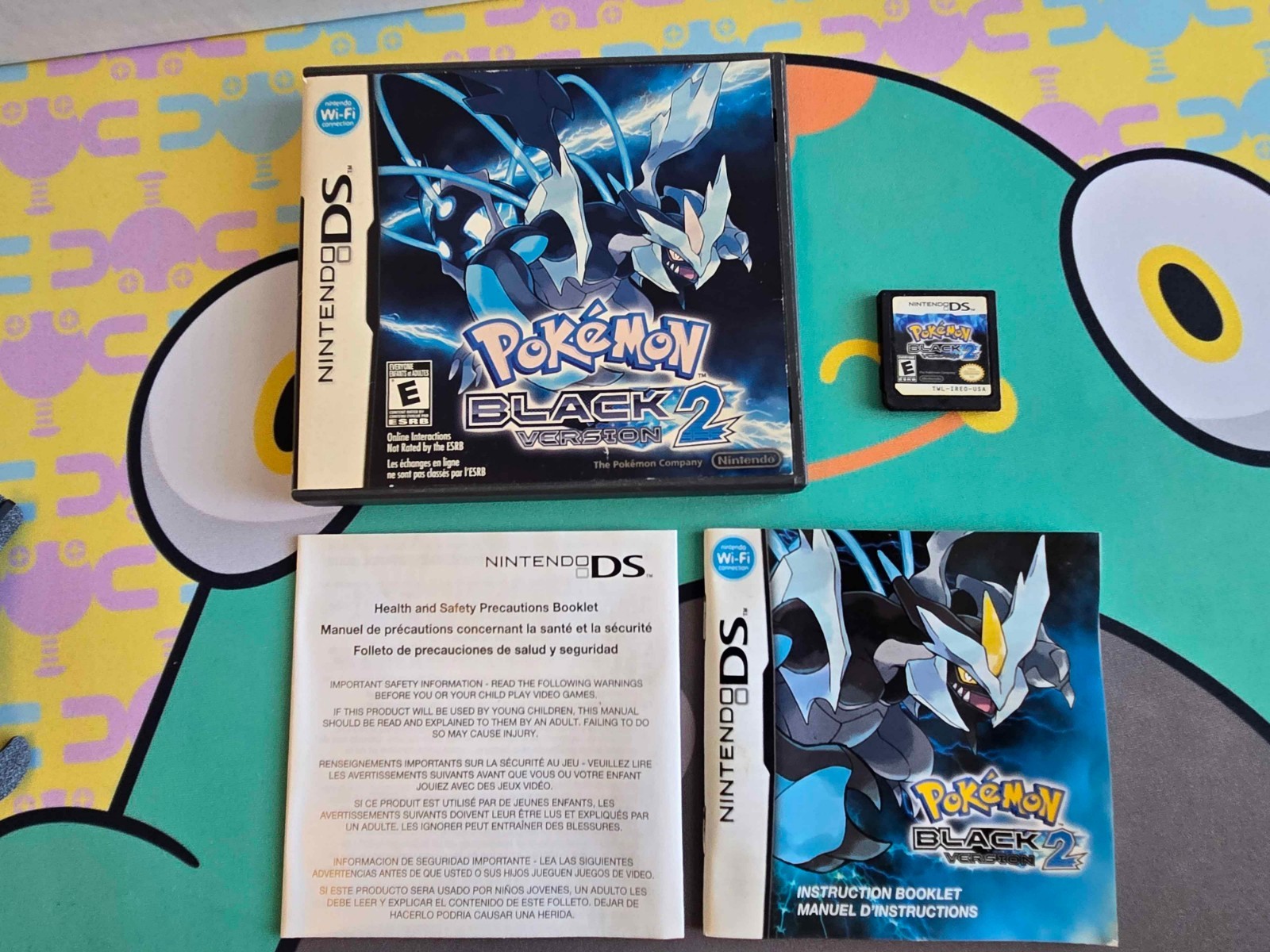 Pokemon Black Version 2 DS CIB 100% Complete Nintendo 2012 Tested Authentic
