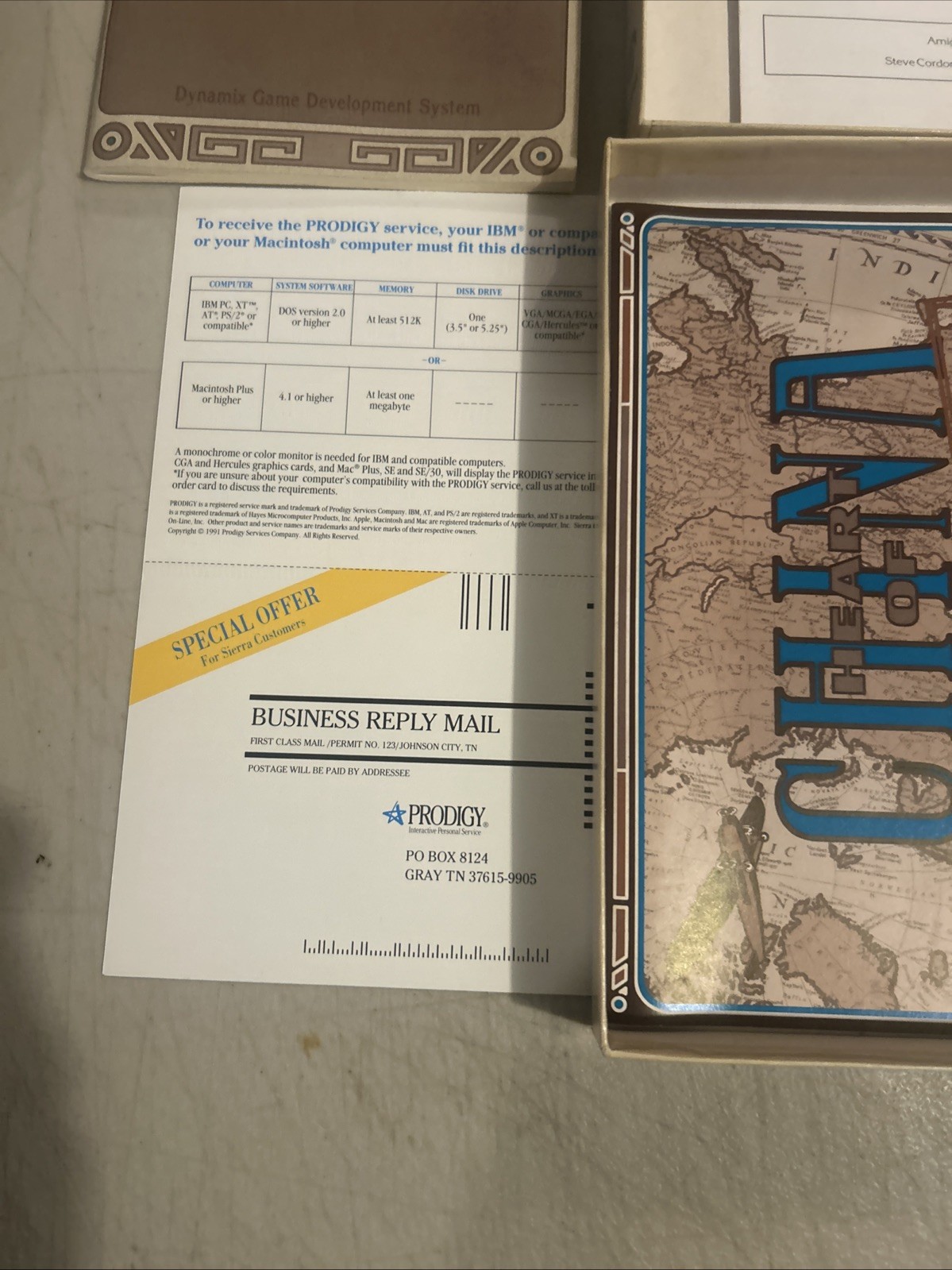 Heart Of China BIG BOX PC Amiga 3.5″ Floppy Big Box Adventure Game Dynamix CIB