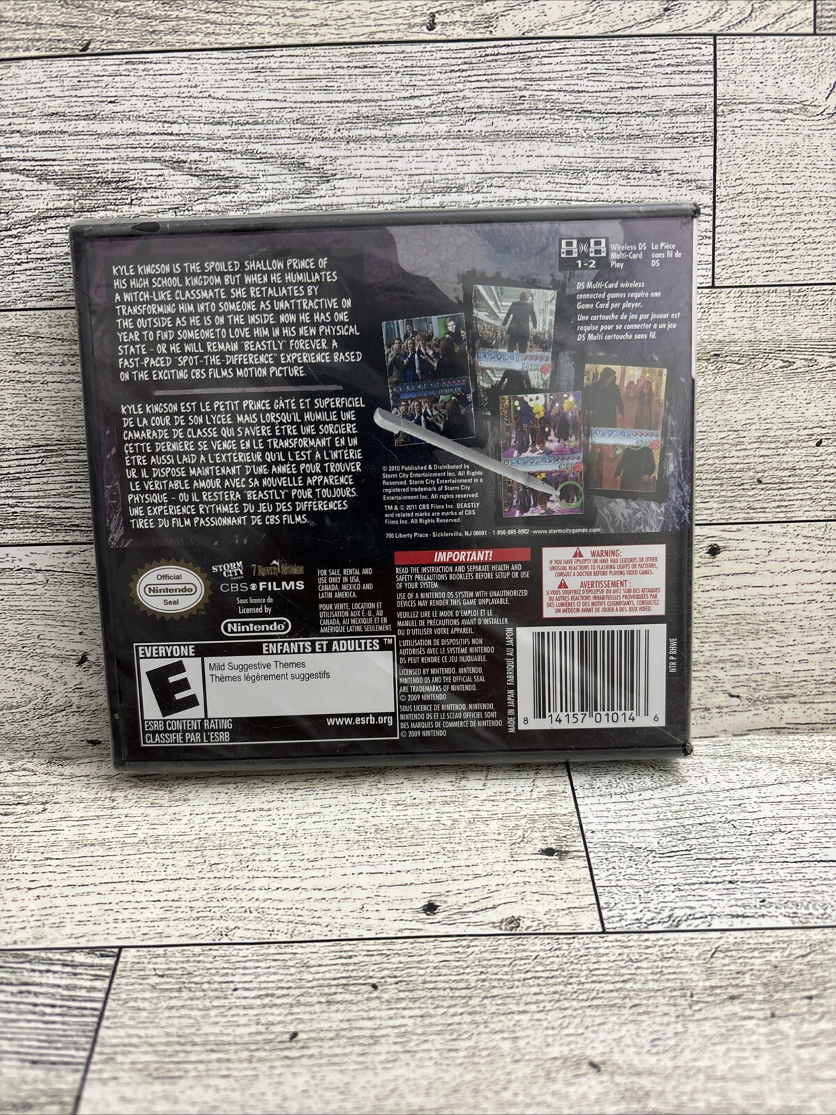 Beastly: Frantic Foto Photo Nintendo DS NEW Ships FREE Kyle Kingson Storm City