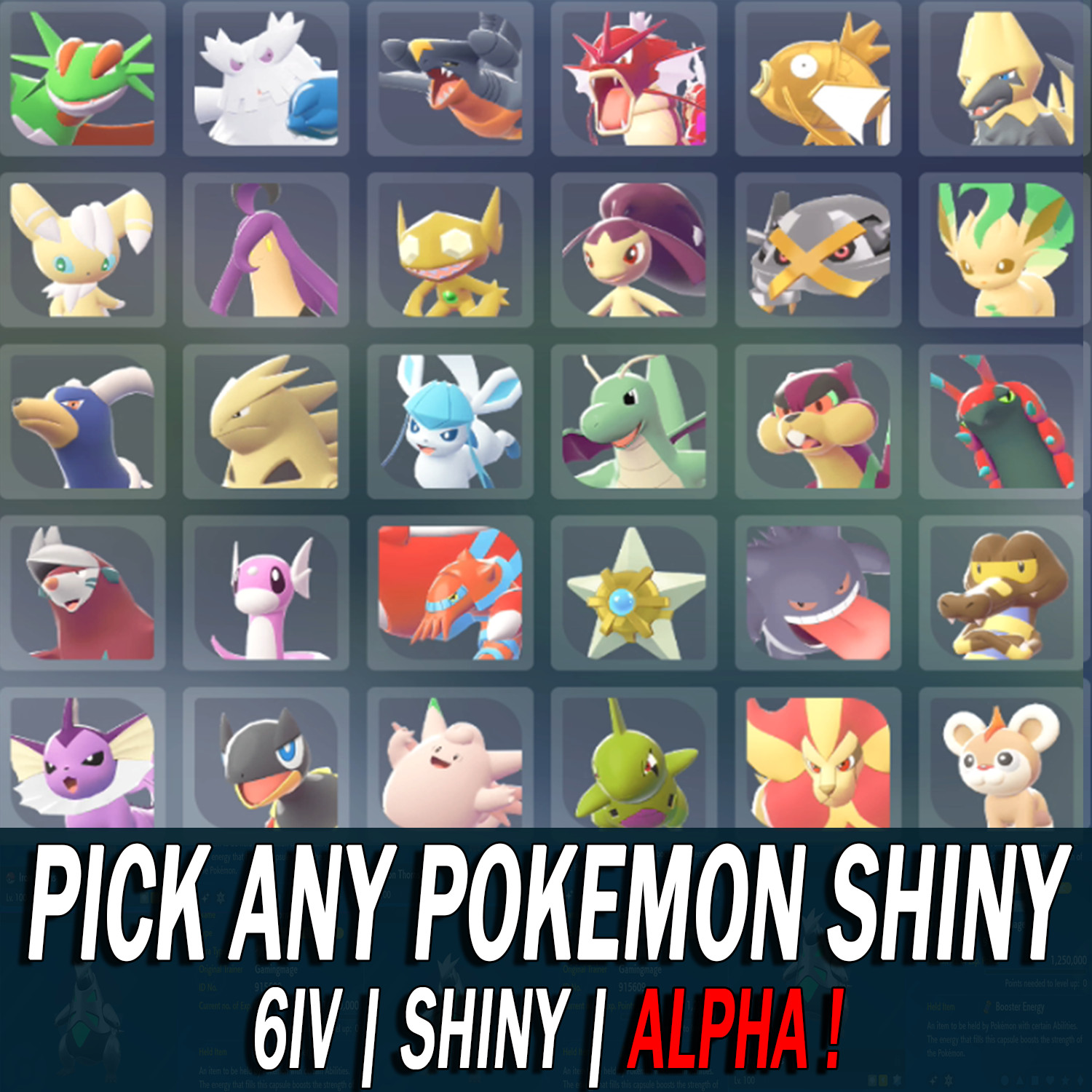 Pokemon Legends ZA ALPHA SHINY Pokemon 6IV Battle Ready!!