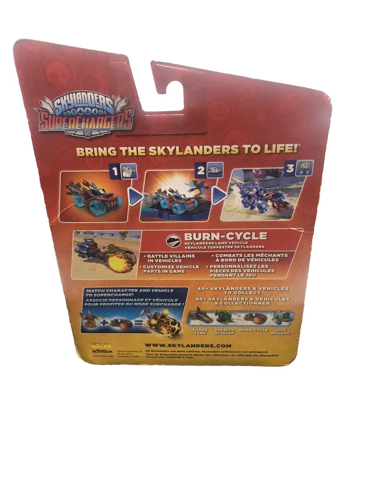 Skylanders: Superchargers BURN-CYCLE Land Vehicle New Sealed