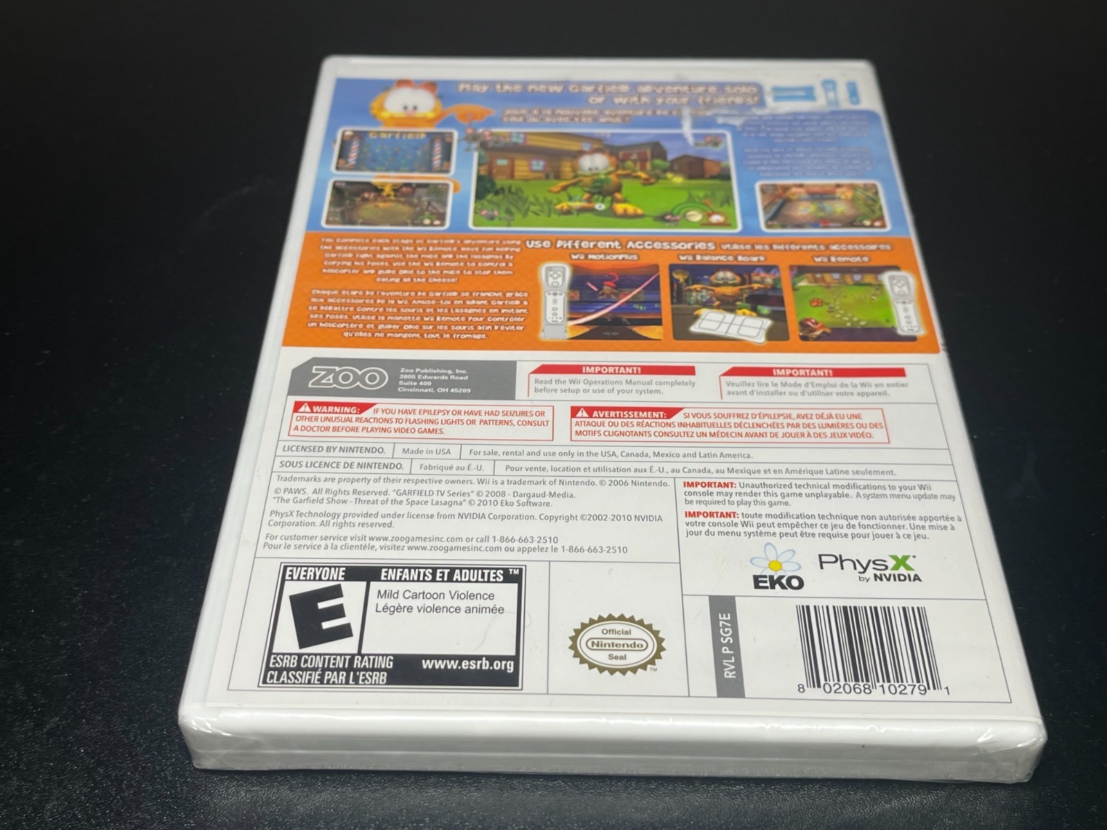 The Garfield Show: Threat of the Space Lasagna Nintendo Wii 🔥Fast Shipping🔥