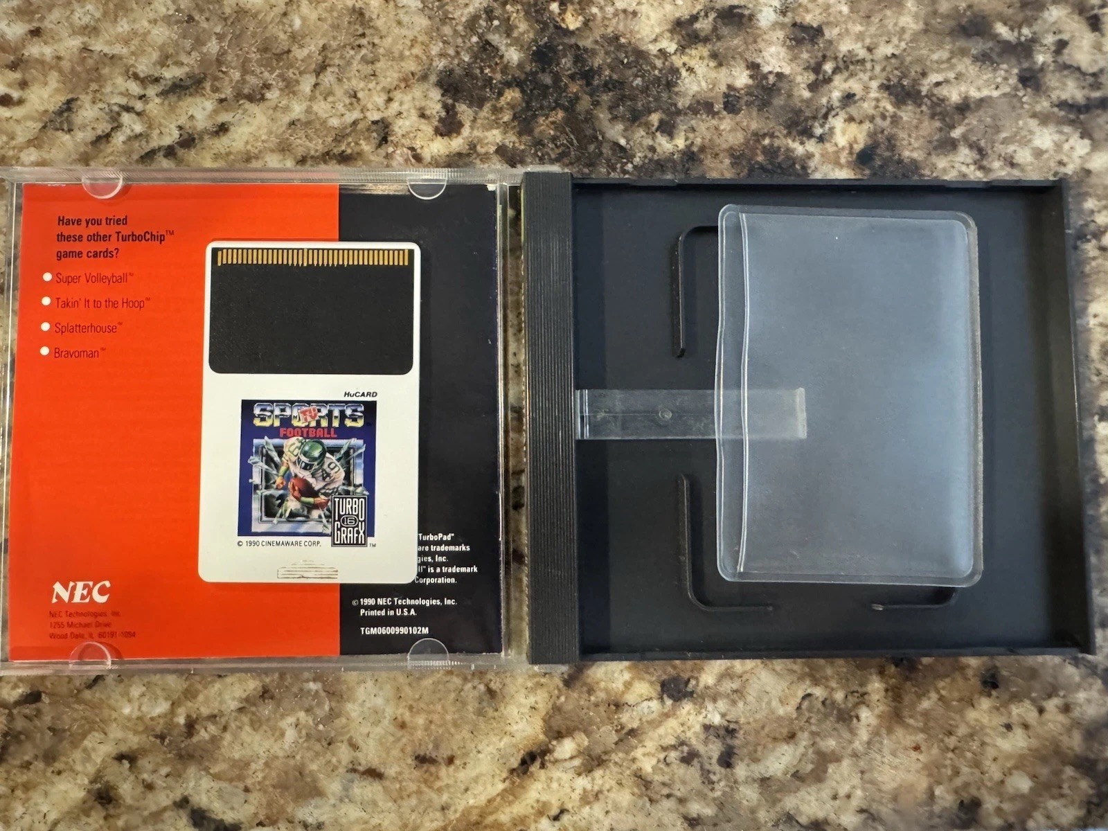 TurboGrafx 16 TurboExpress with Box and Five Games READ DESCRIPTION