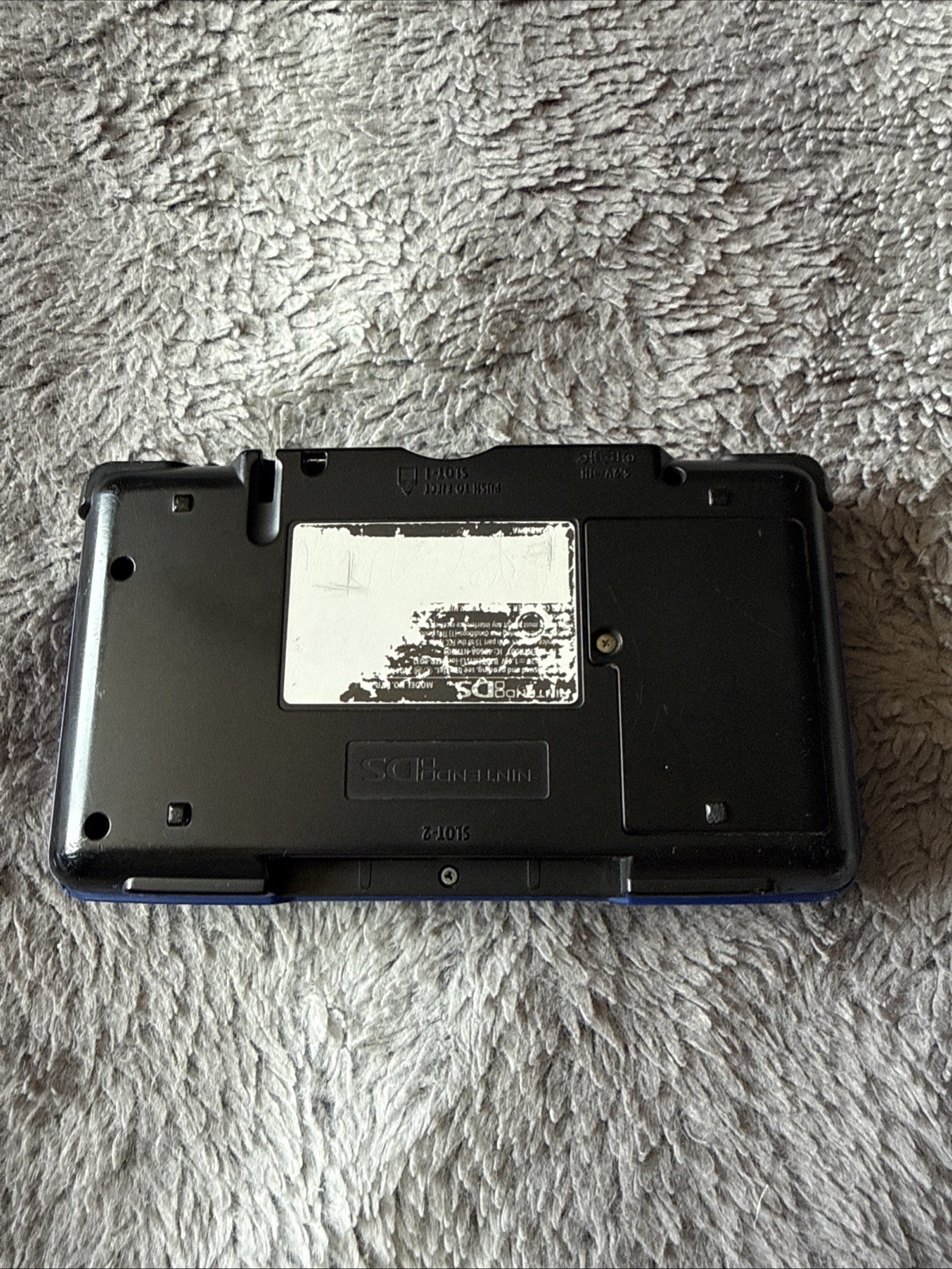 NINTENDO DS ORIGINAL NTR-001 BLACK & BLUE HANDHELD CONSOLE *TESTED & WORKING*