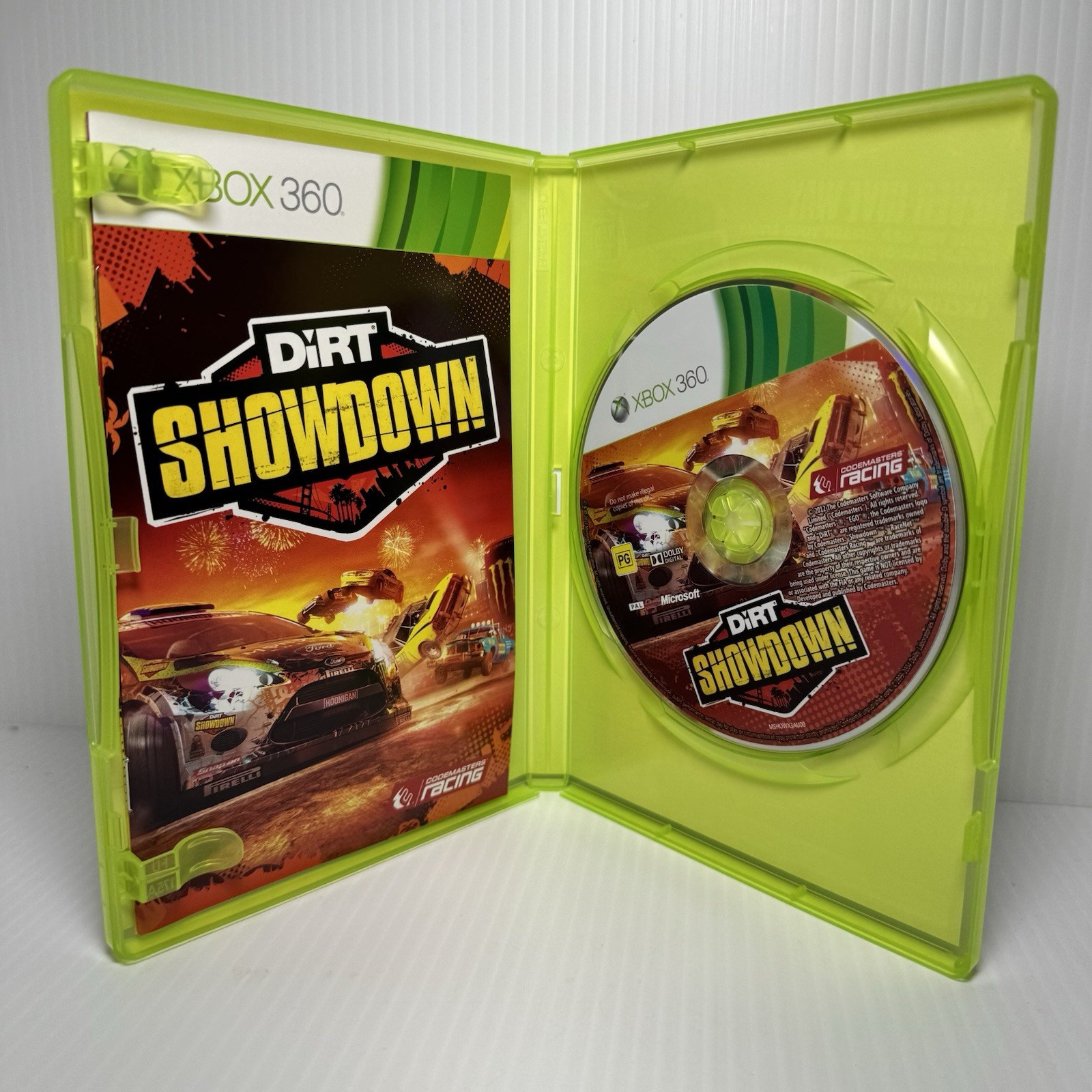 Dirt Showdown Microsoft Xbox 360 Game Complete w/ Manual Like New Condition PAL