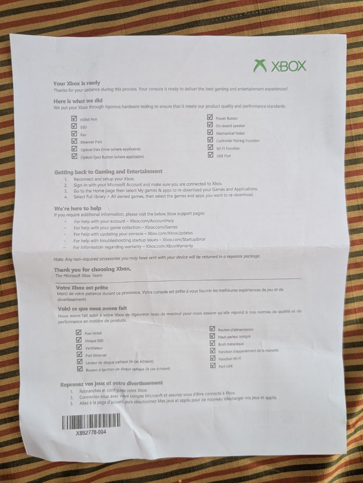 Xbox Series X 1TB Console For Parts/Repair OEM Box Microsoft The Sandlot AS-IS