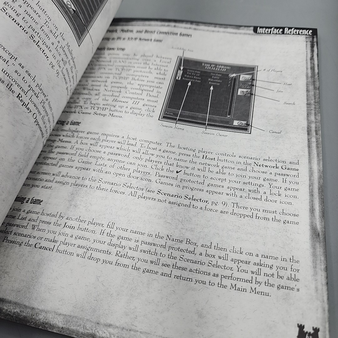Heroes of Might & Magic III Manual & Heroes II of Might & Magic Card No Game