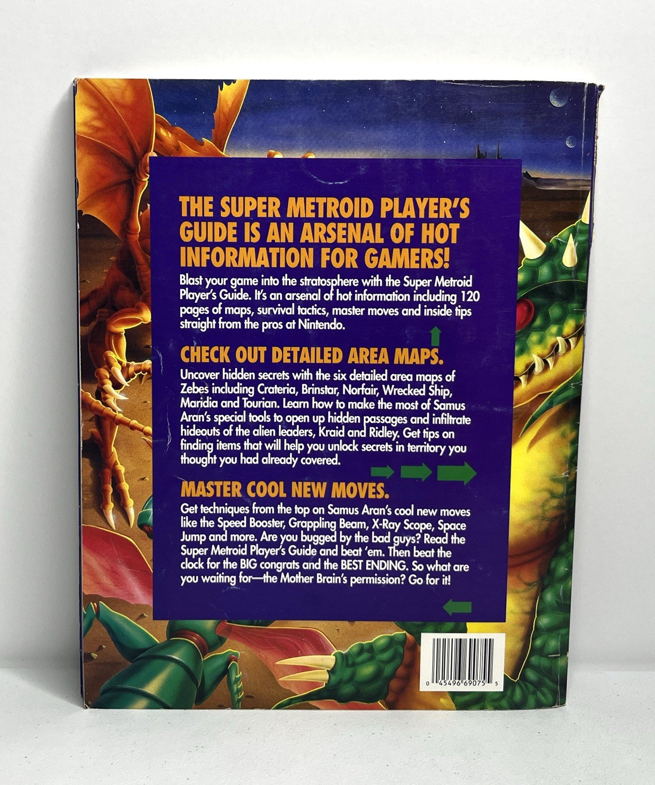 Super Nintendo SNES Super Metroid Official Nintendo Player’s Guide *Damage*