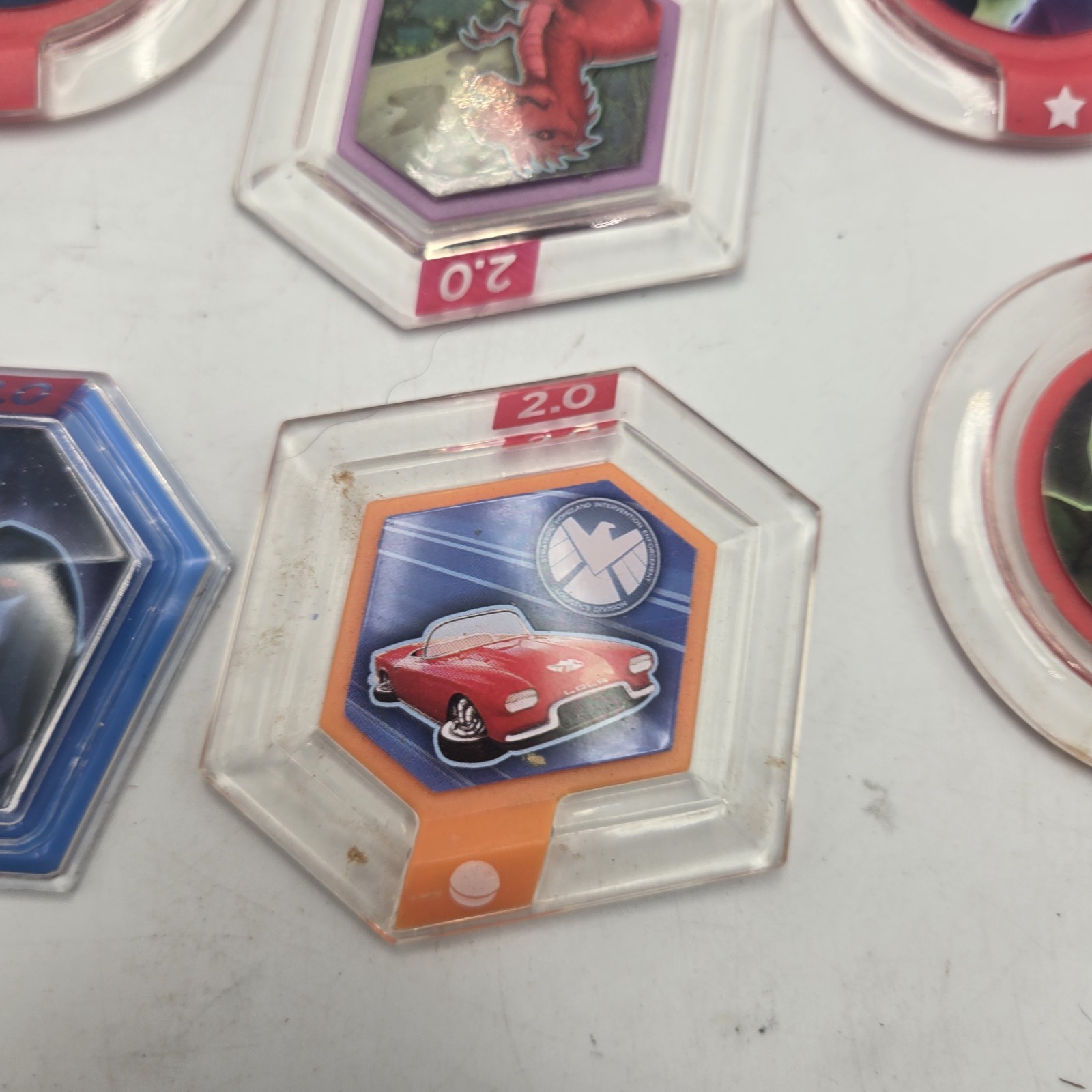 Power Discs DISNEY INFINITY 2.0 3.0 Lot of 10 Iron Man Hulk Cars