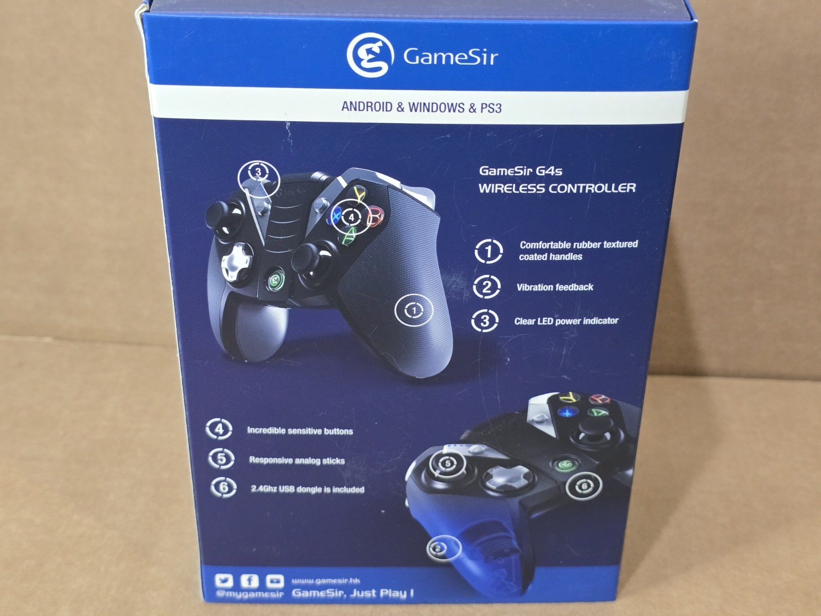 Game Sir Controller G4s For IOS Android PC wired wireless Bluetooth Open Box