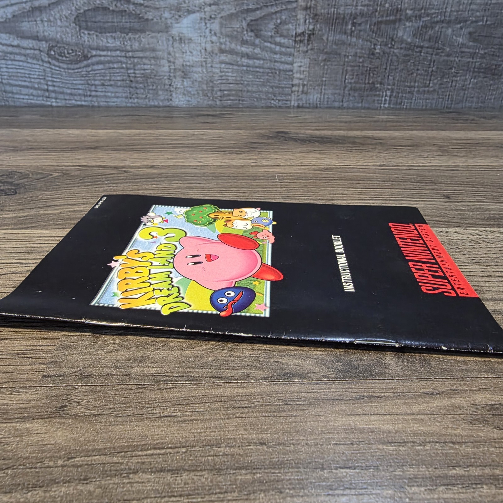 SNES Kirby’s Dream Land 3 Original Instructional Booklet – Very Nice Clean Rare