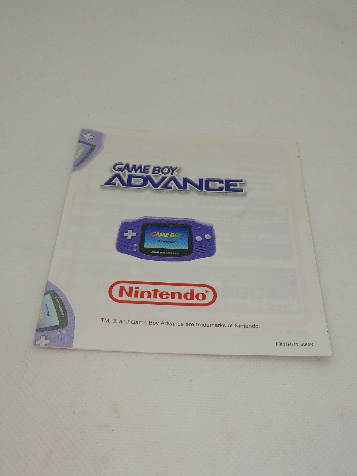 Game Boy Consumer Information & Precautions Booklet Fold Out U/DMG-USA-7 & More.