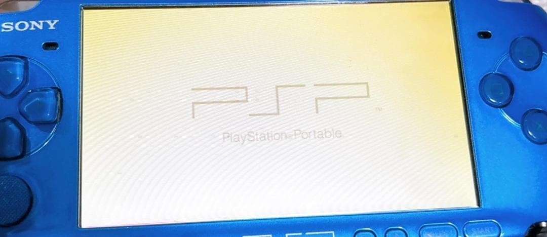 Excellent Sony PSP-3000 Vibrant Blue Console w/ Charger and Case