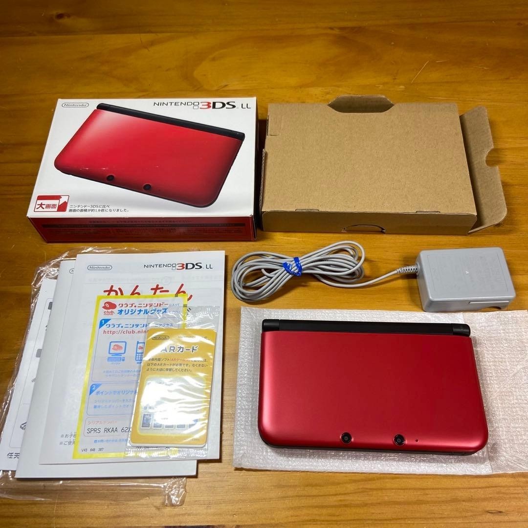Nintendo 3DSLL Console, Red x Black 5838 From Japan