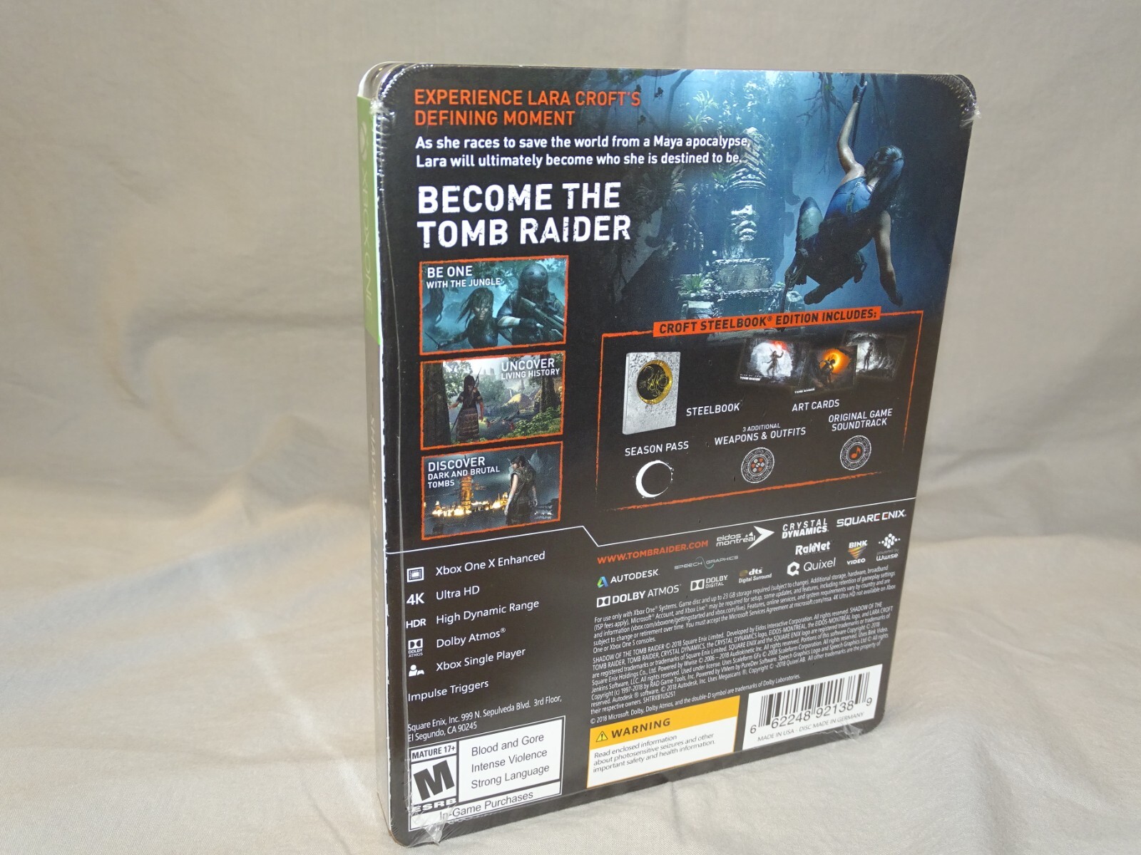 **NEW** Shadow of the Tomb Raider – Croft Steelbook Edition (XBOX ONE)