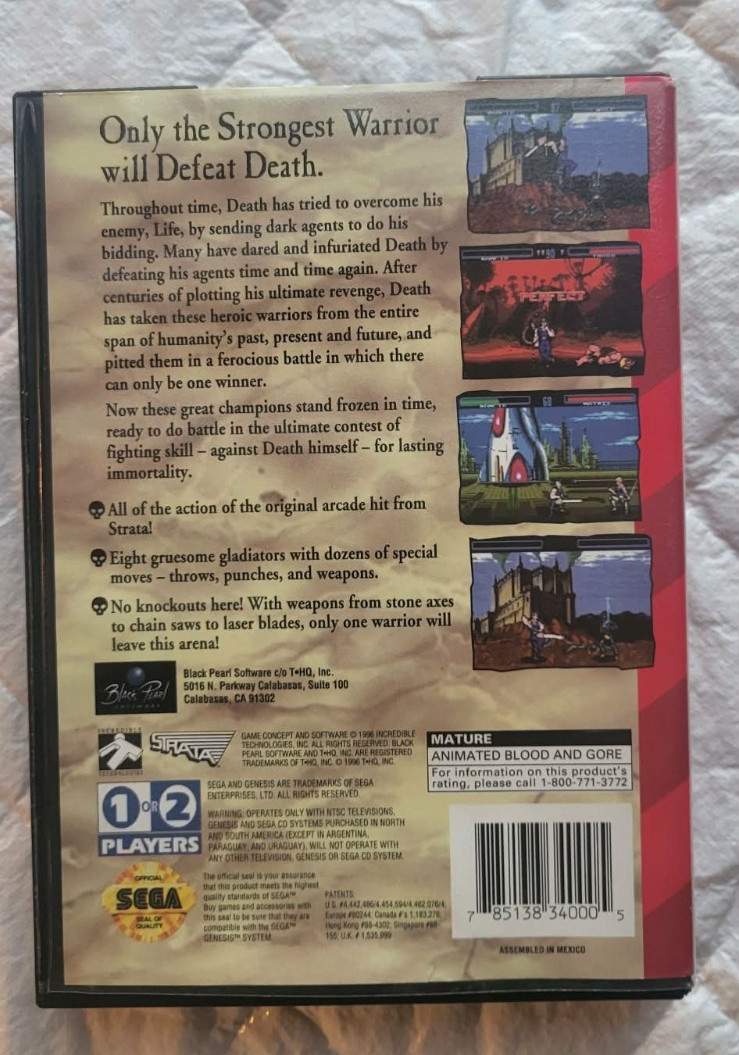 Time Killers (Sega Genesis, 1996) Authentic &Tested See pics