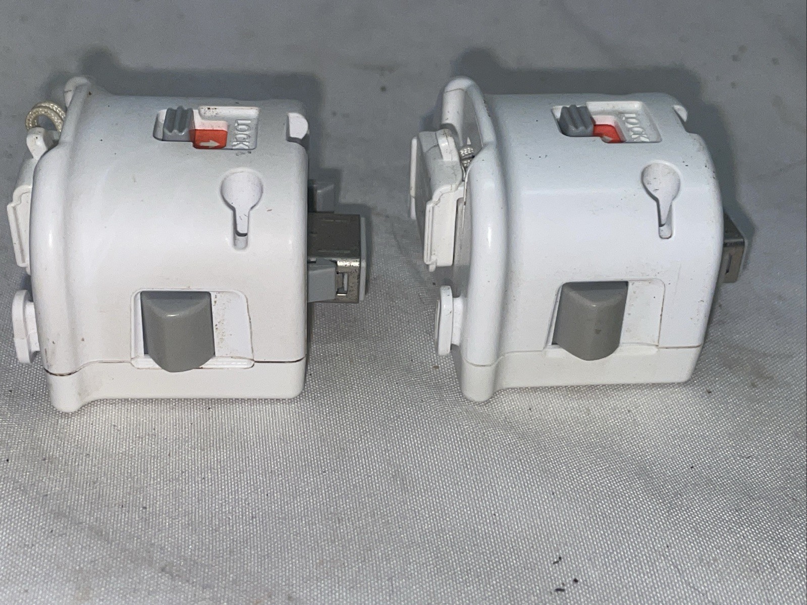 Lot Of 2 Nintendo OEM Wii White Motion Plus Remote Adapter Attachment RVL-026