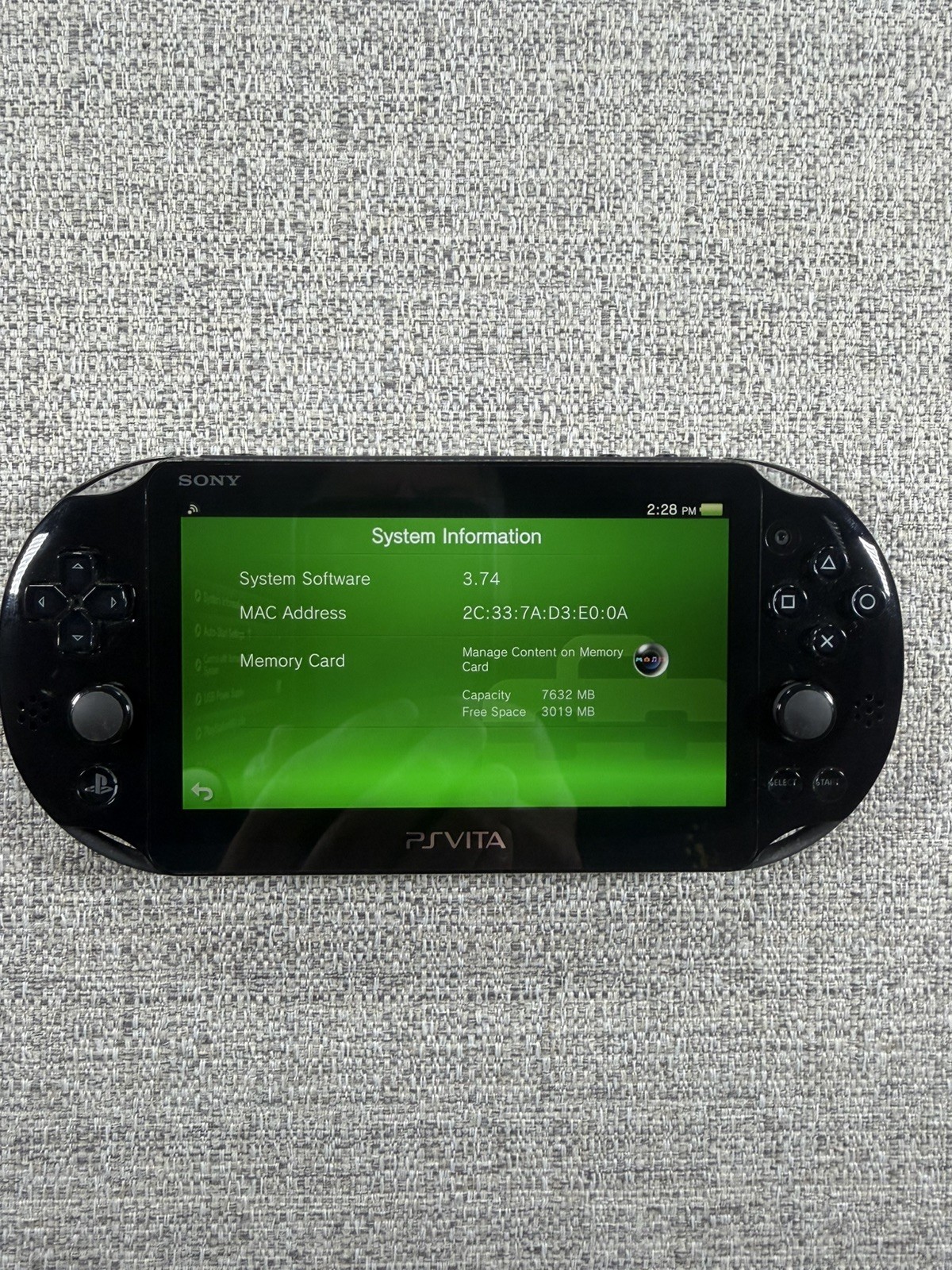 Sony PlayStation Vita PCH-2001 8GB Memory Card, Blue Case & Call of Duty