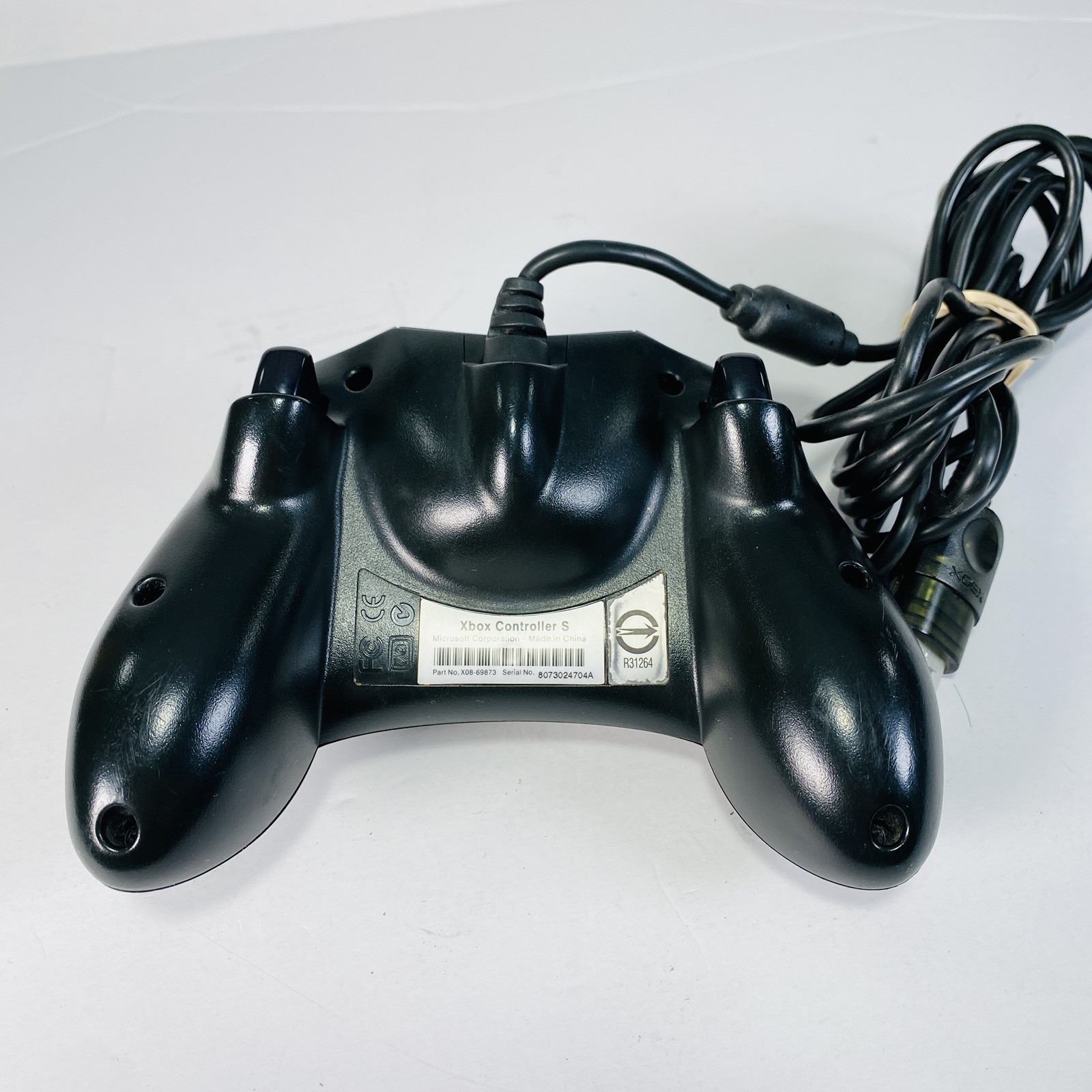 Original Xbox OEM Controller S Type Black X08-69873 w/ Breakaway Cable WORKS