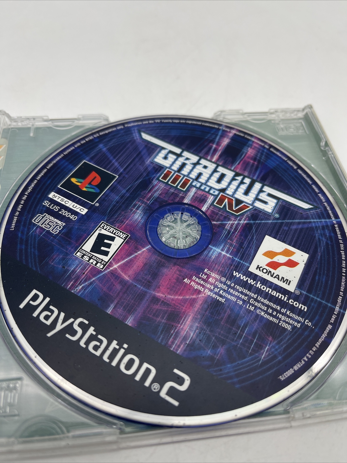 Gradius III 3 and IV 4 Ps2 Sony Playstation 2 Disc Only