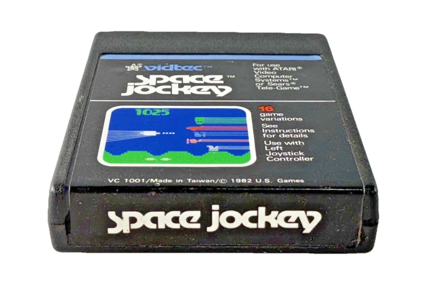Atari 2600 Space Jockey Vintage 1982 Vidtec Video Game Cartridge Tested
