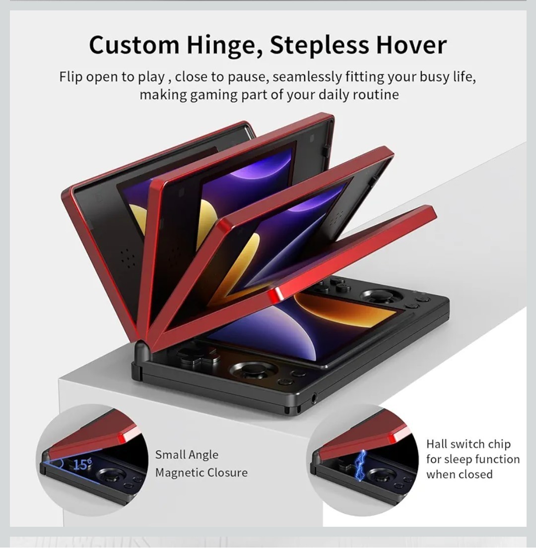 Anbernic RG DS Dual Screen Handheld Console with Stylus, Wi-Fi, 32GB, HD IPS